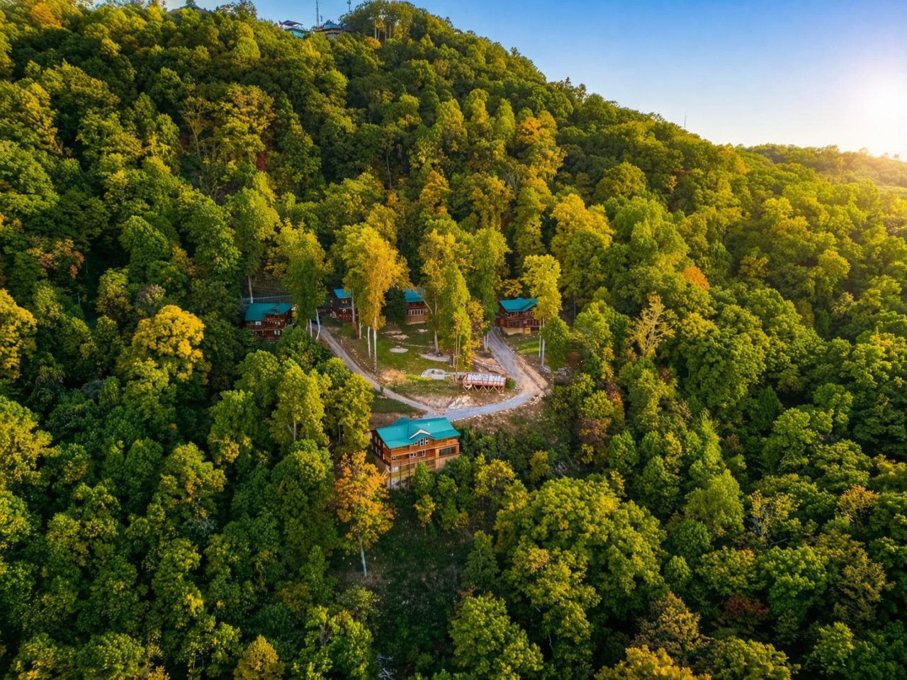 Welcome to The Grand Great Smoky Haven — your private five cabin mountain retreat.
