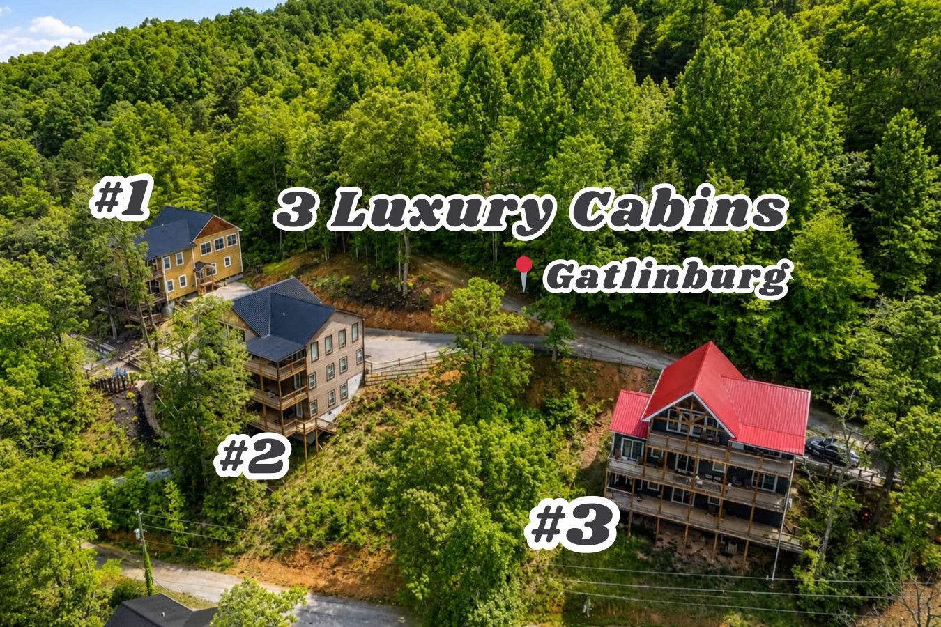 Welcome to The Summit Collection by Ghosal Luxury Lodging — a private 3-cabin mountain retreat just 5 minutes from Gatlinburg.