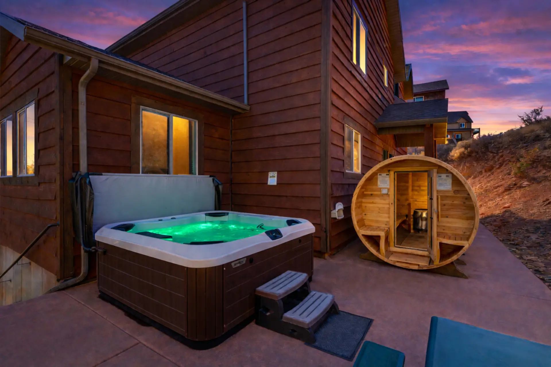 Exterior - Hot Tub + Sauna