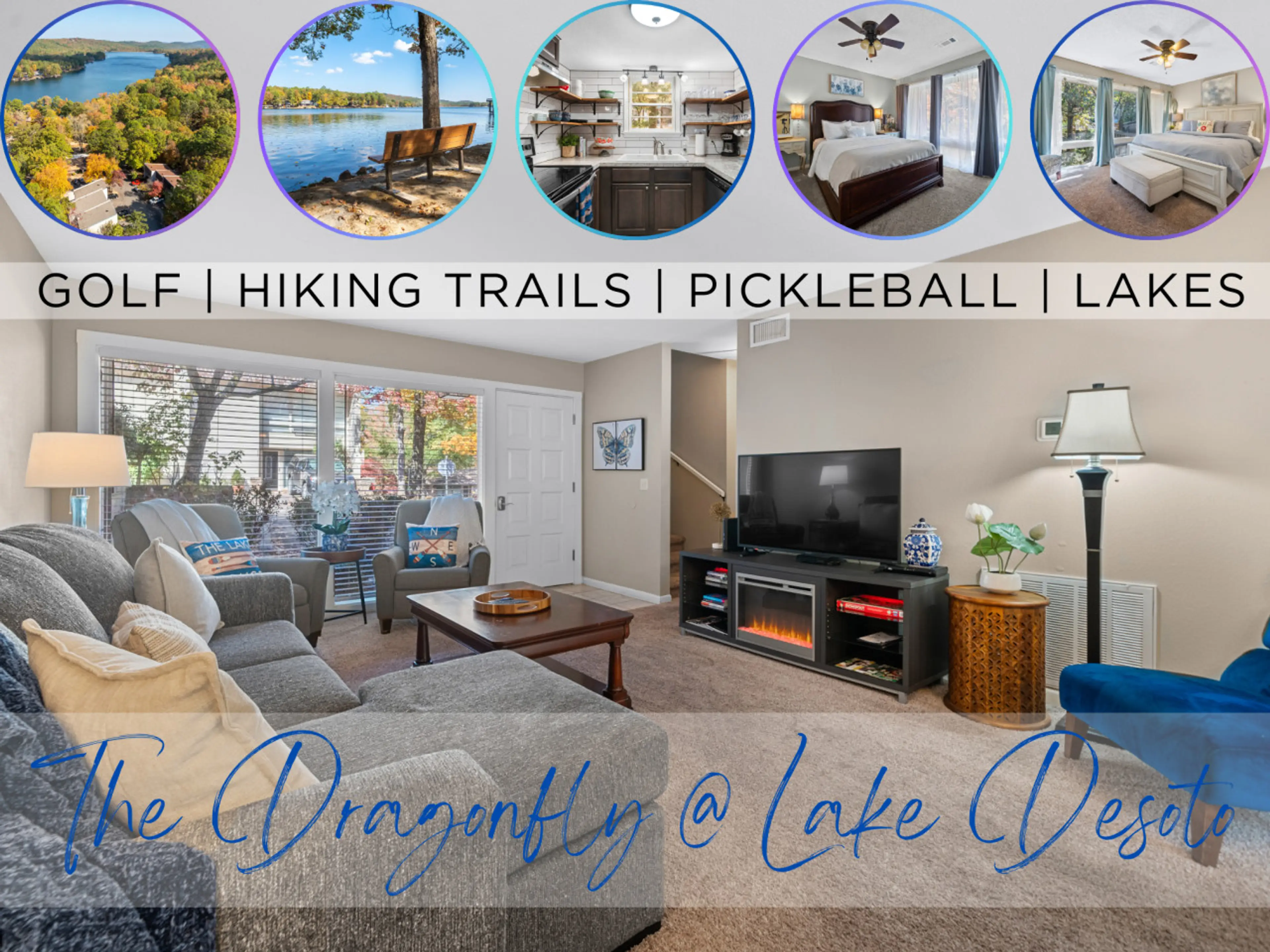 Serene 2 Bedroom, 2.5 Half Bath Hot Springs Village Townhome! What is better than that?