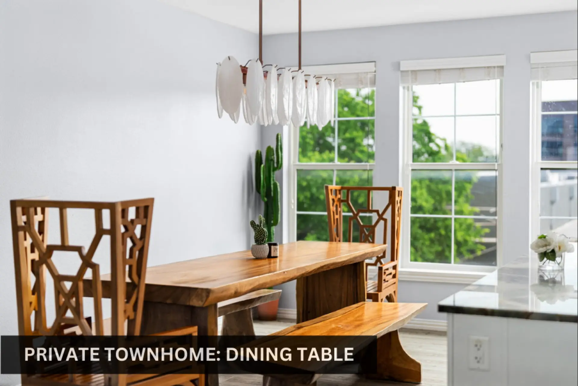 Your private dining area within the townhome