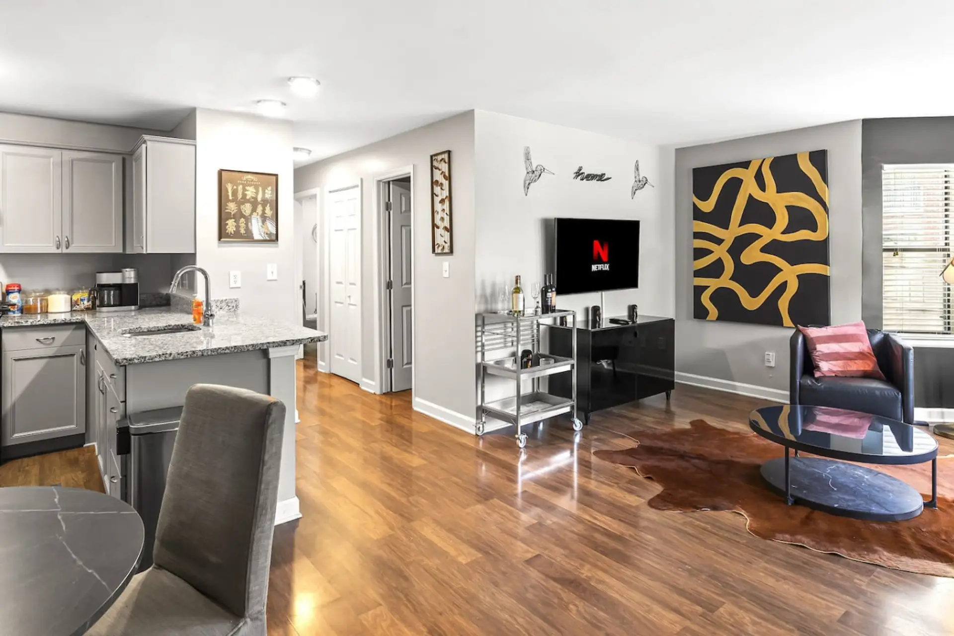 Dining room/KItchen Entering the Unit