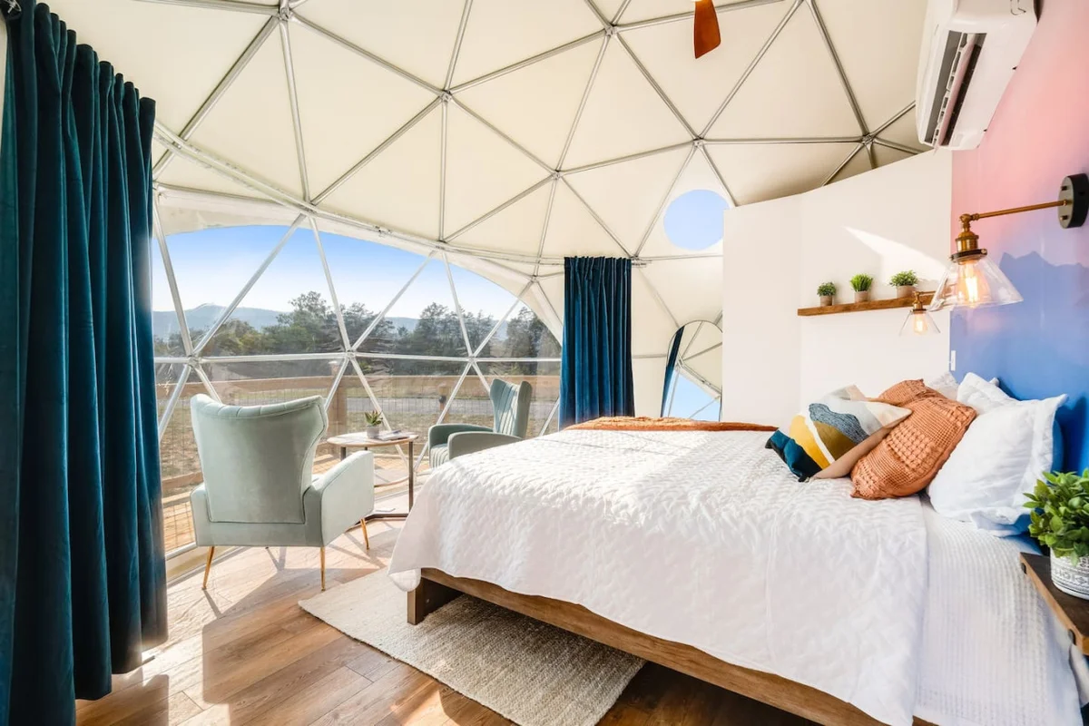 The Stargazer Dome — dark sky stargazing with panoramic dome window