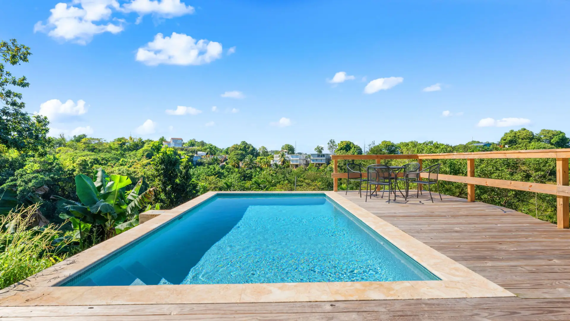 Swimming pool only for upstairs guests