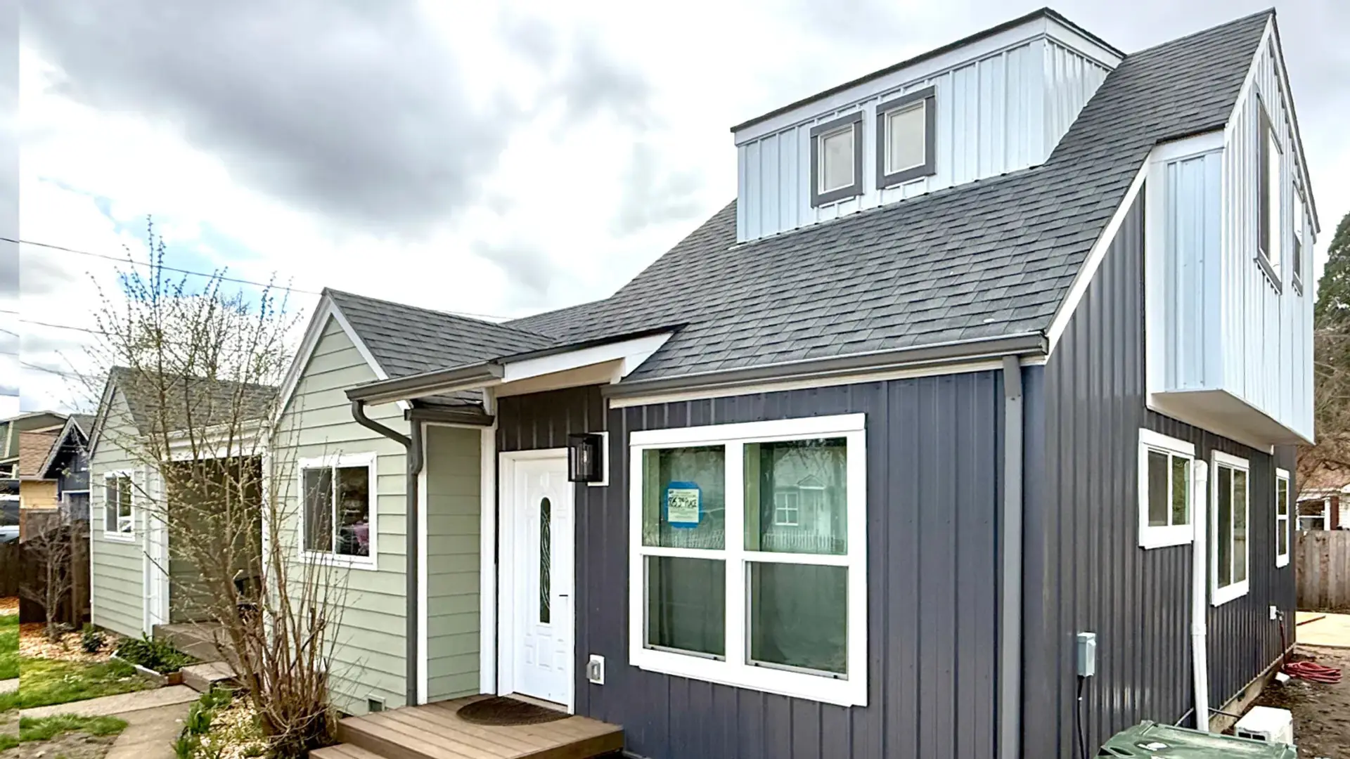 Front townhome entrance from angle
