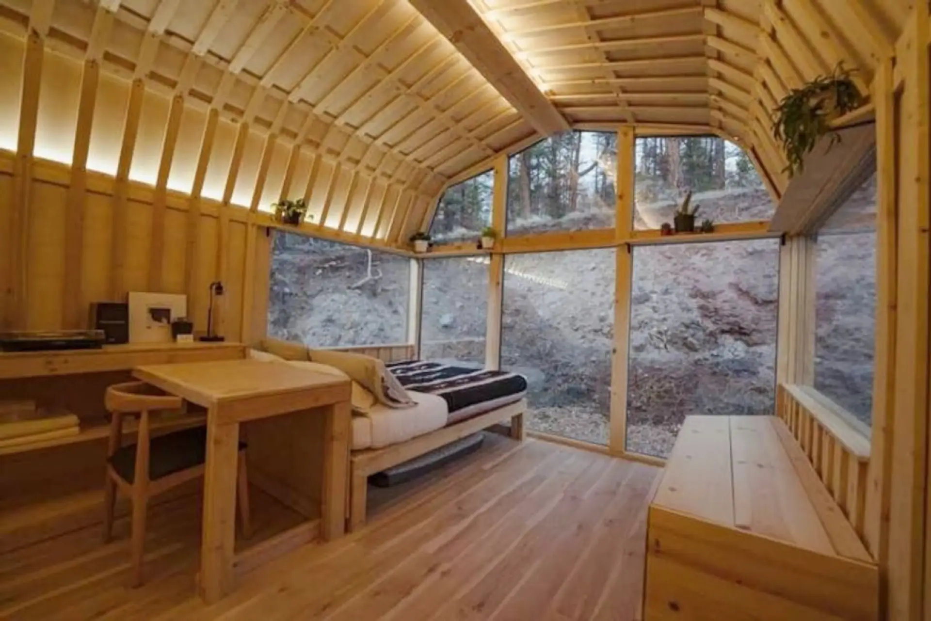 Sleep under the stars or the cabin lights with private view of surrounding forest