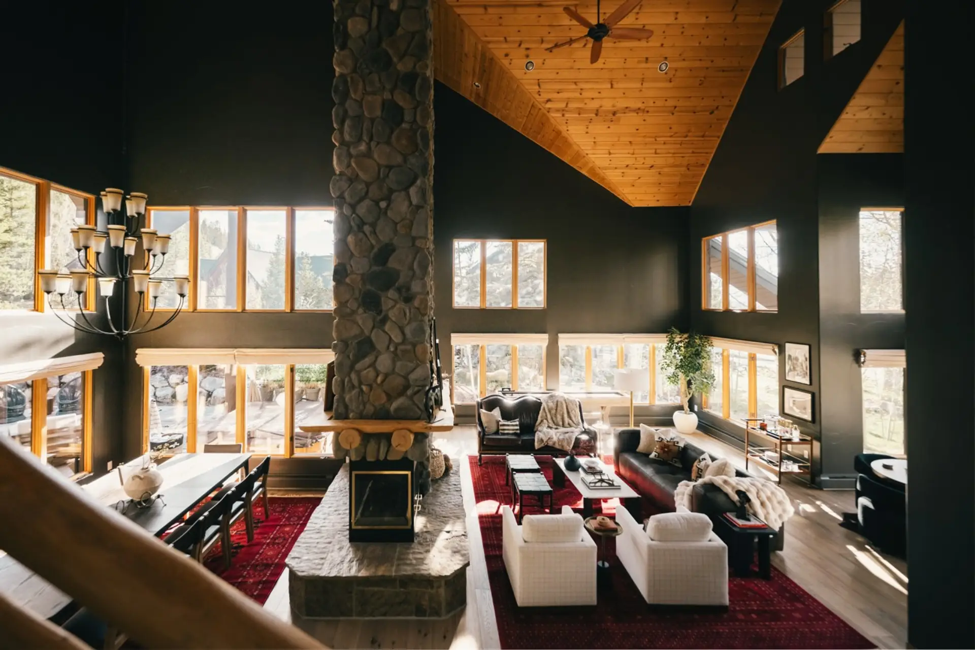Welcome to Saddleview Lodge. A 4-bedroom mountain home in Keystone with a Western saloon, a recovery club, and millions of acres of national forest at the back door.