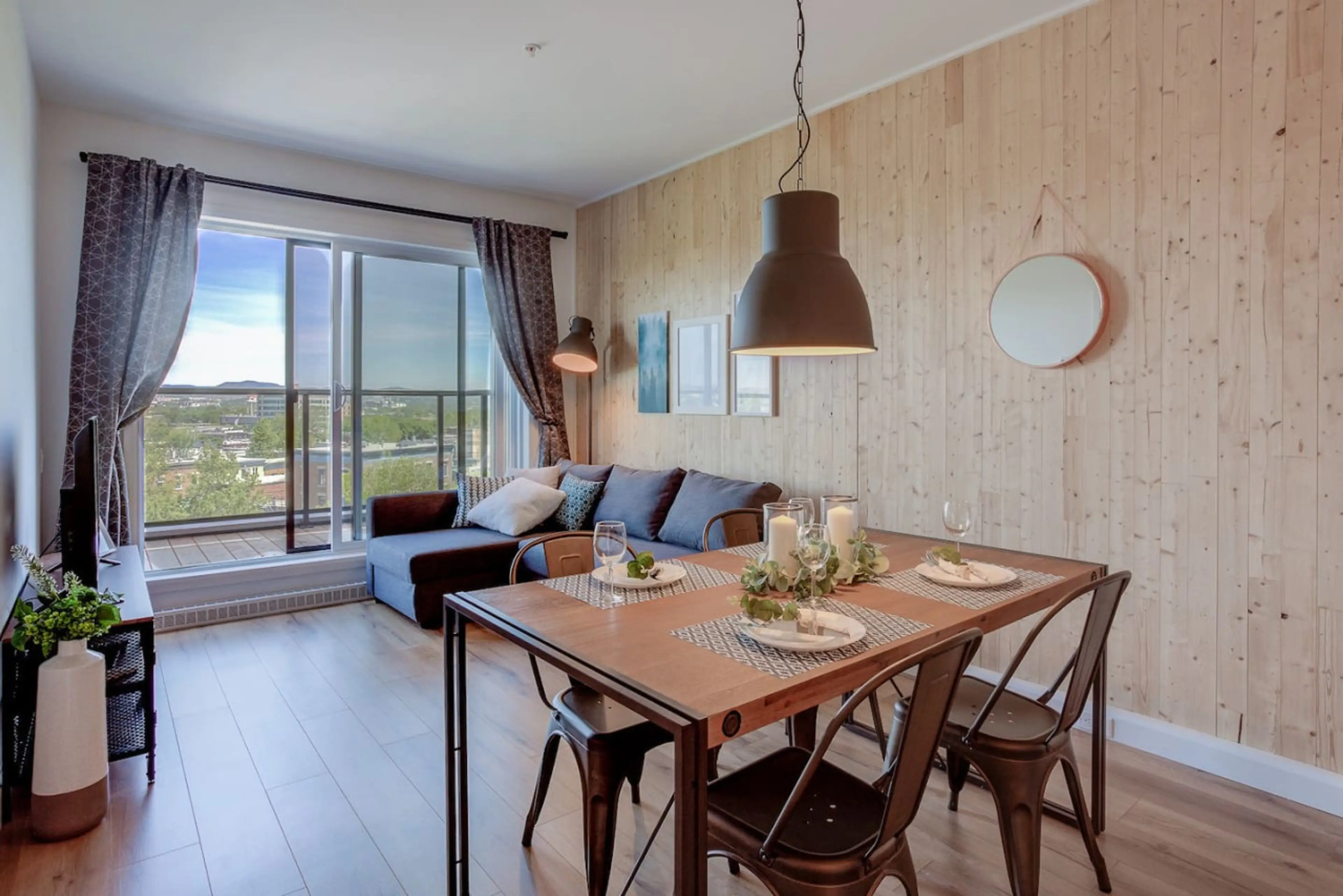Dining and living room