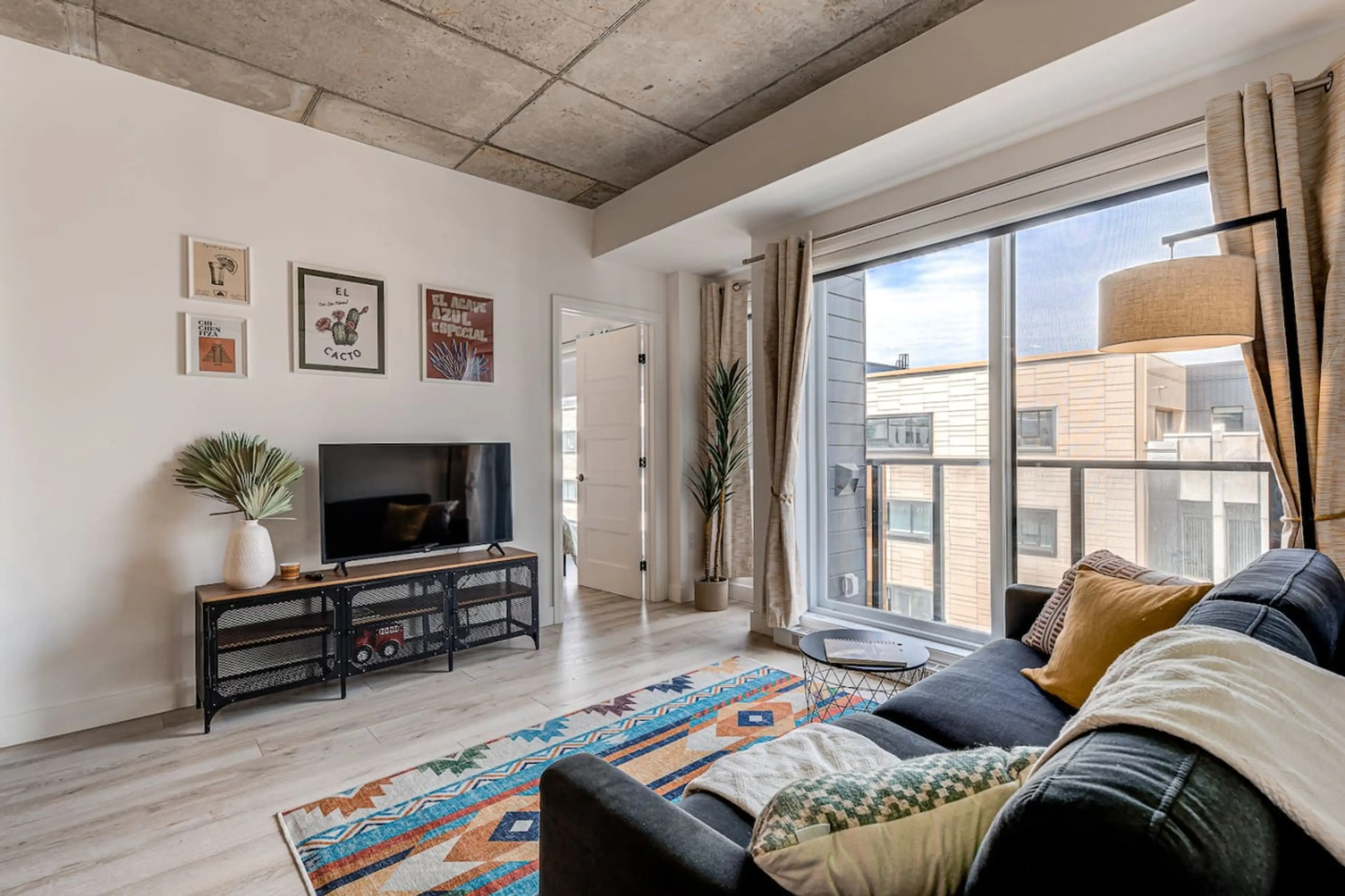 Living room with TV