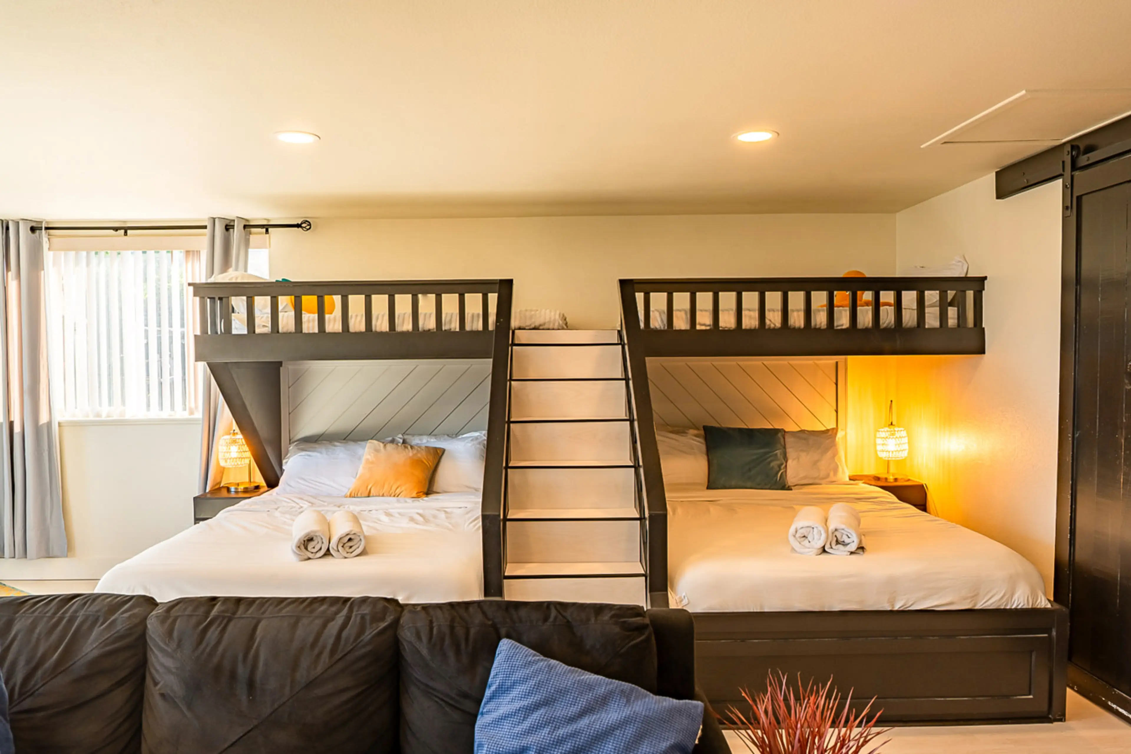 Built-in ladder and lighting add fun and function for all ages