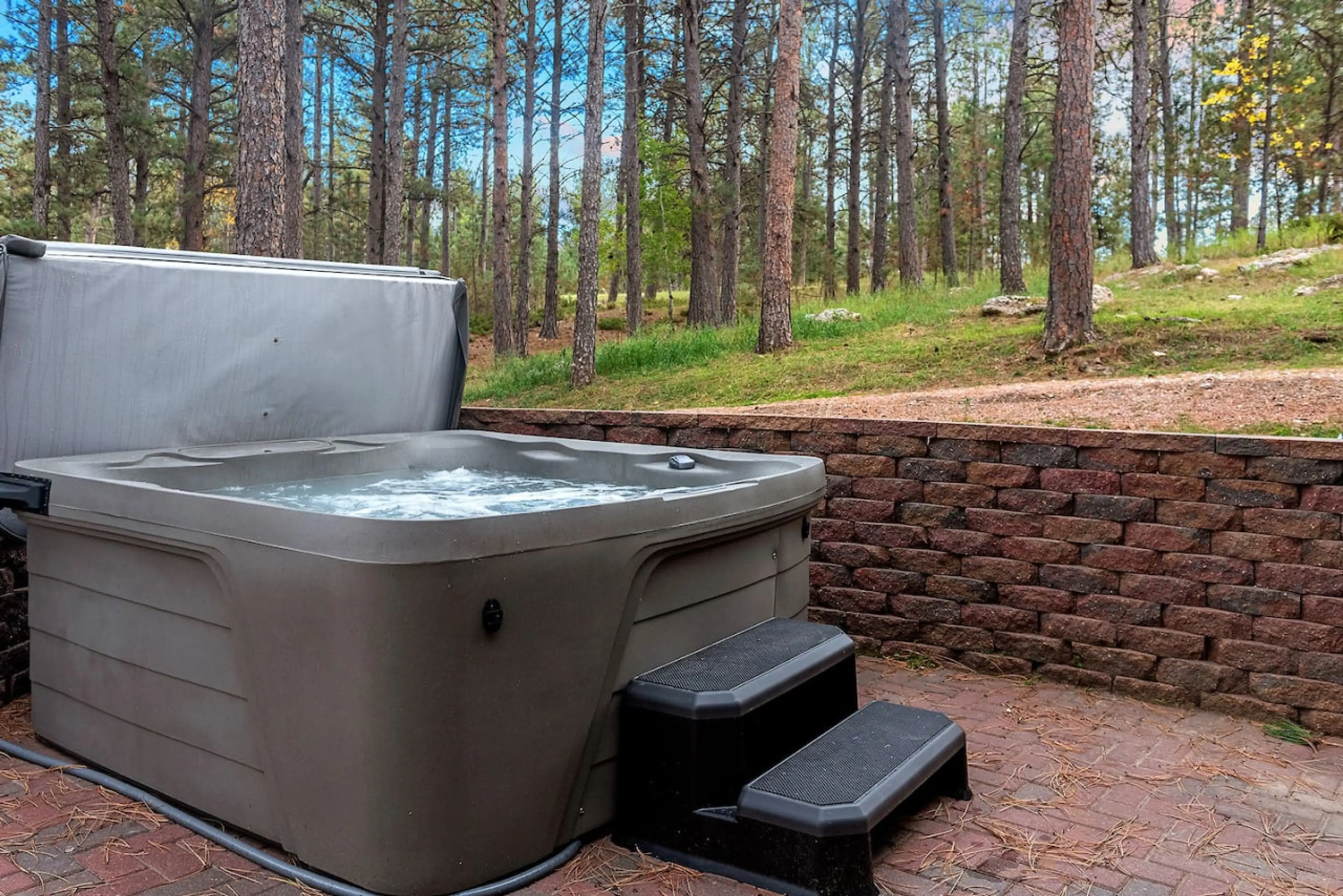 Whether you're sipping champagne under the stars or unwinding after a day of exploration, this hot tub will become your favorite spot!