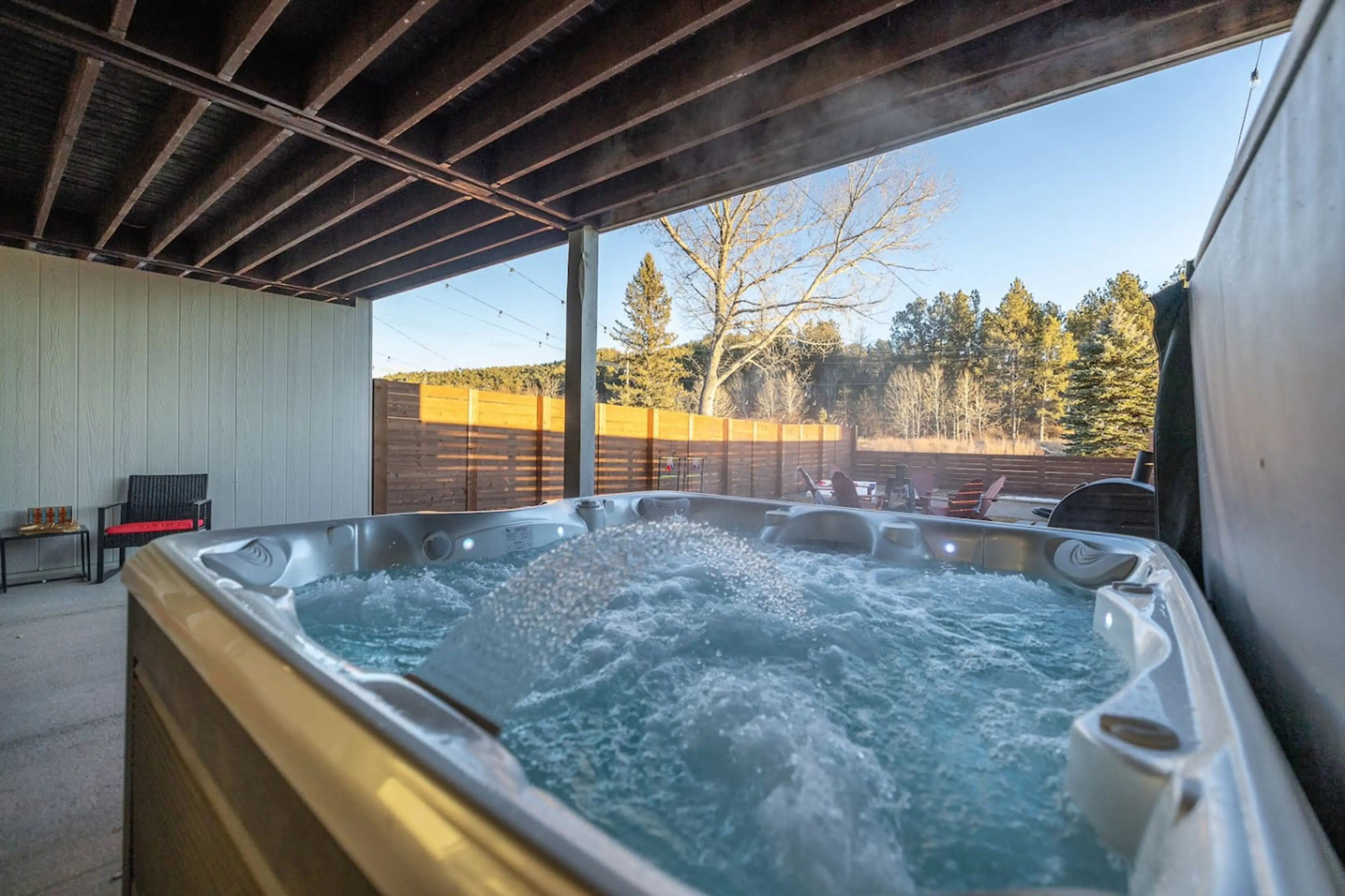 Soak, relax, and let the warm water melt your worries away.