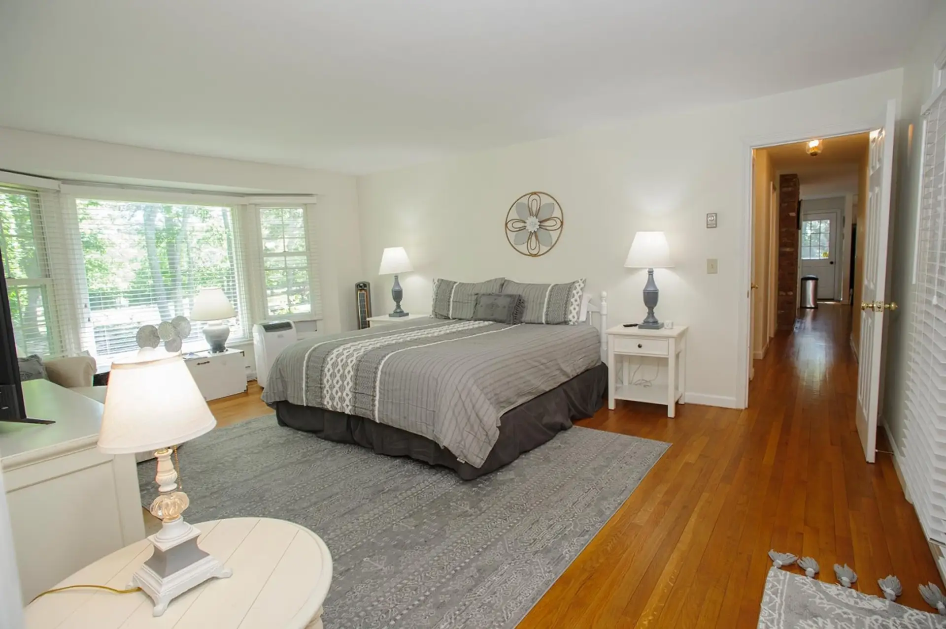 Wake up refreshed in this beautifully appointed master bedroom.