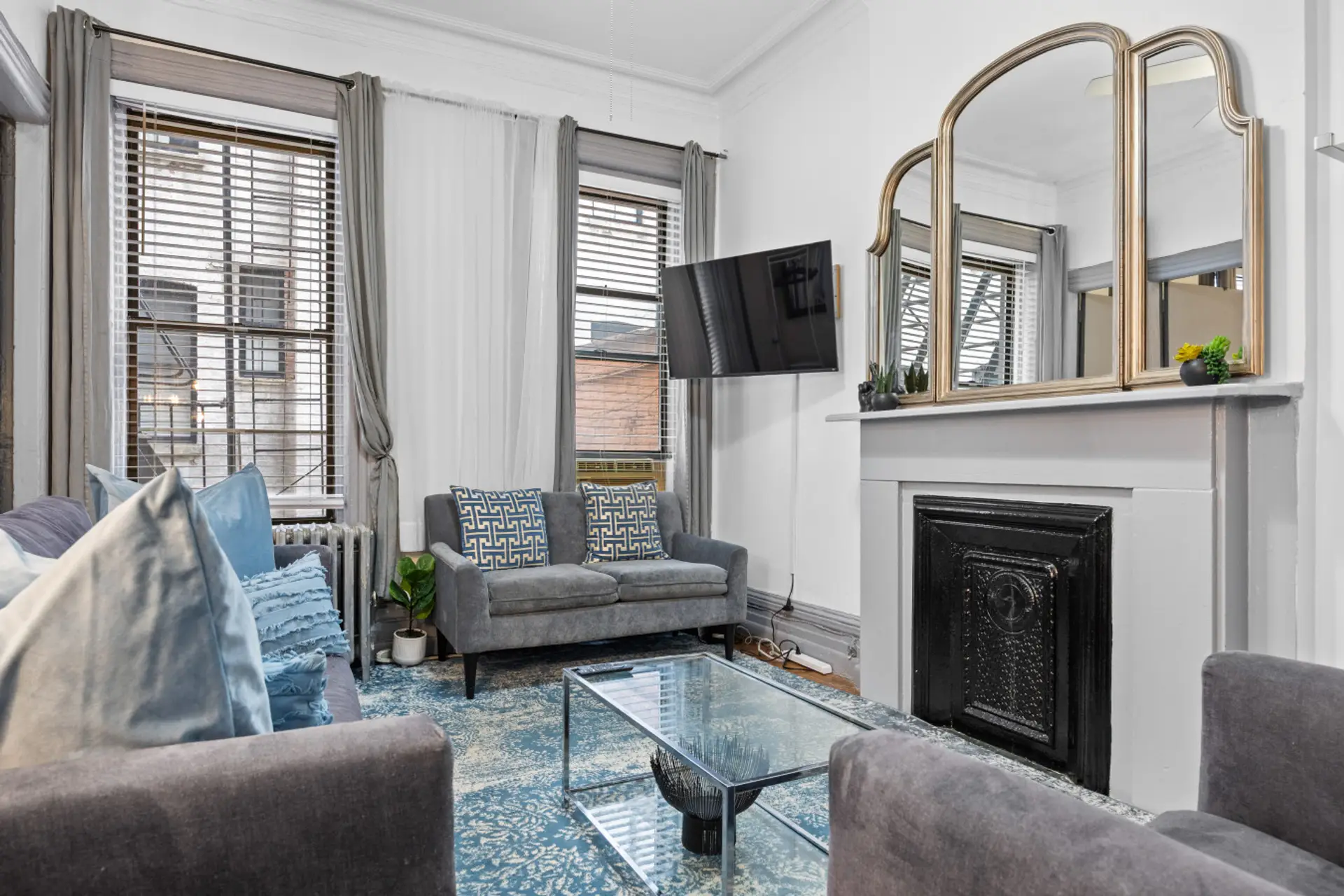 Settle into the comfy sofa with a good book or just enjoy the bright, airy feel.
