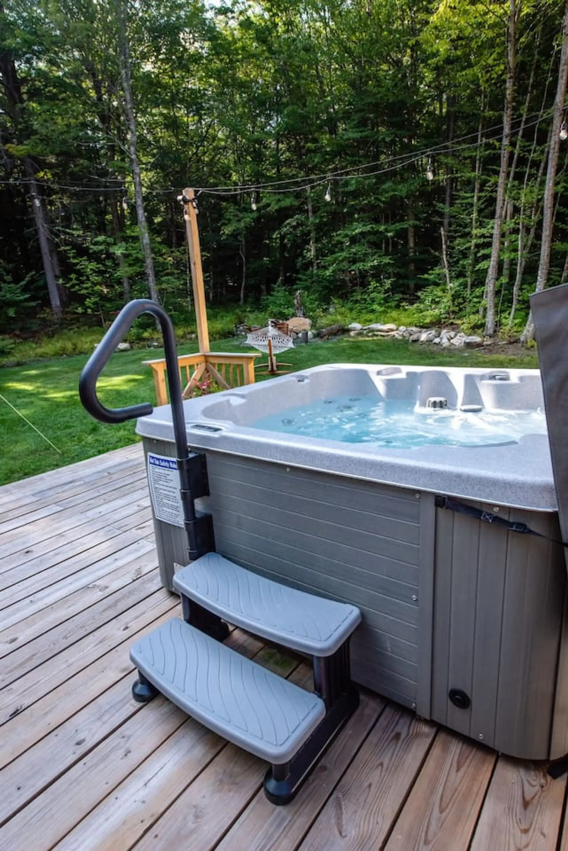 HOT TUB!!!!!!! The best part of it is watching the stars (and shooting stars) at night.It's the most amazing night sky I've ever seen. Heads up I don’t have the hammock anymore.
