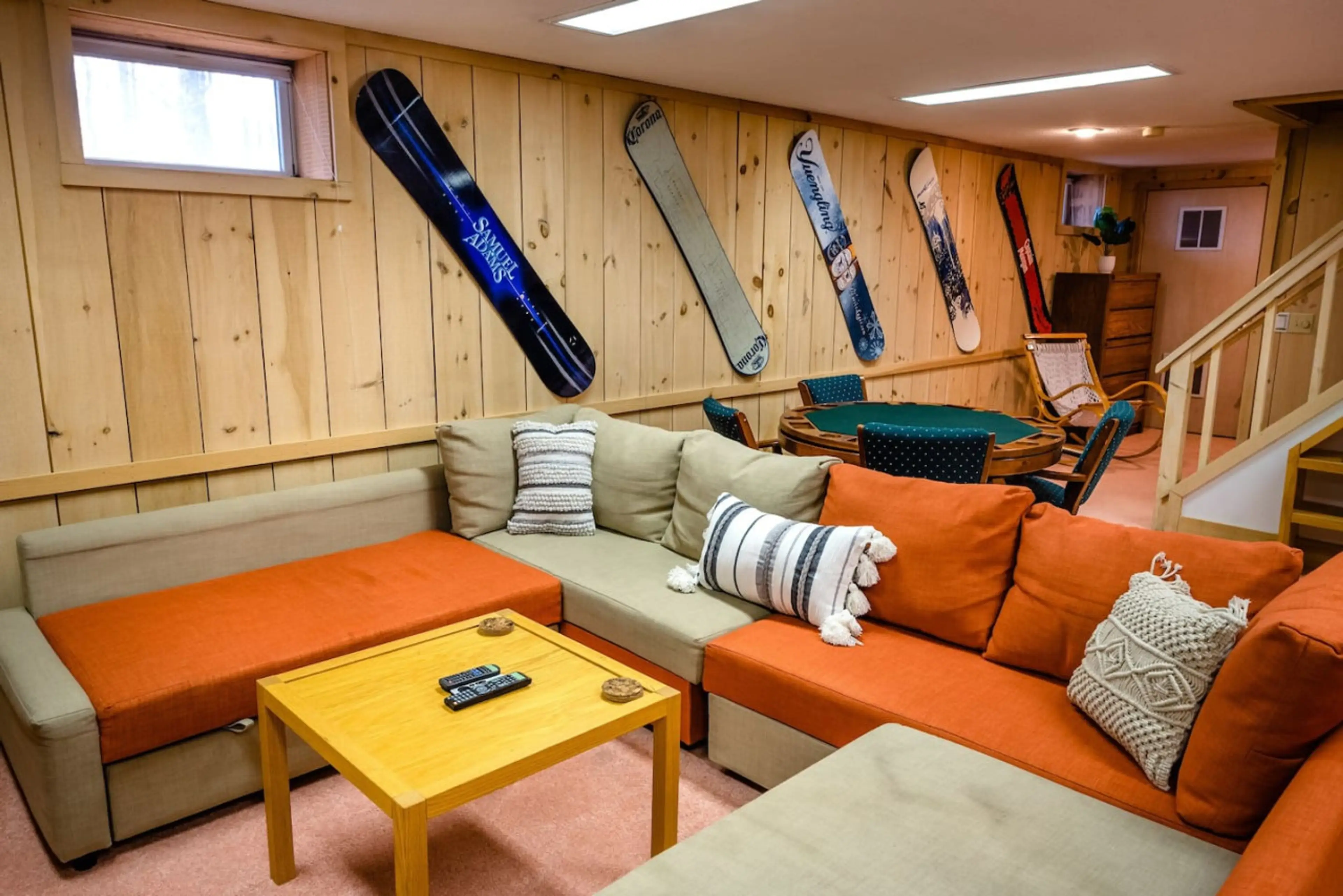 Relax and unwind on our comfy couches.