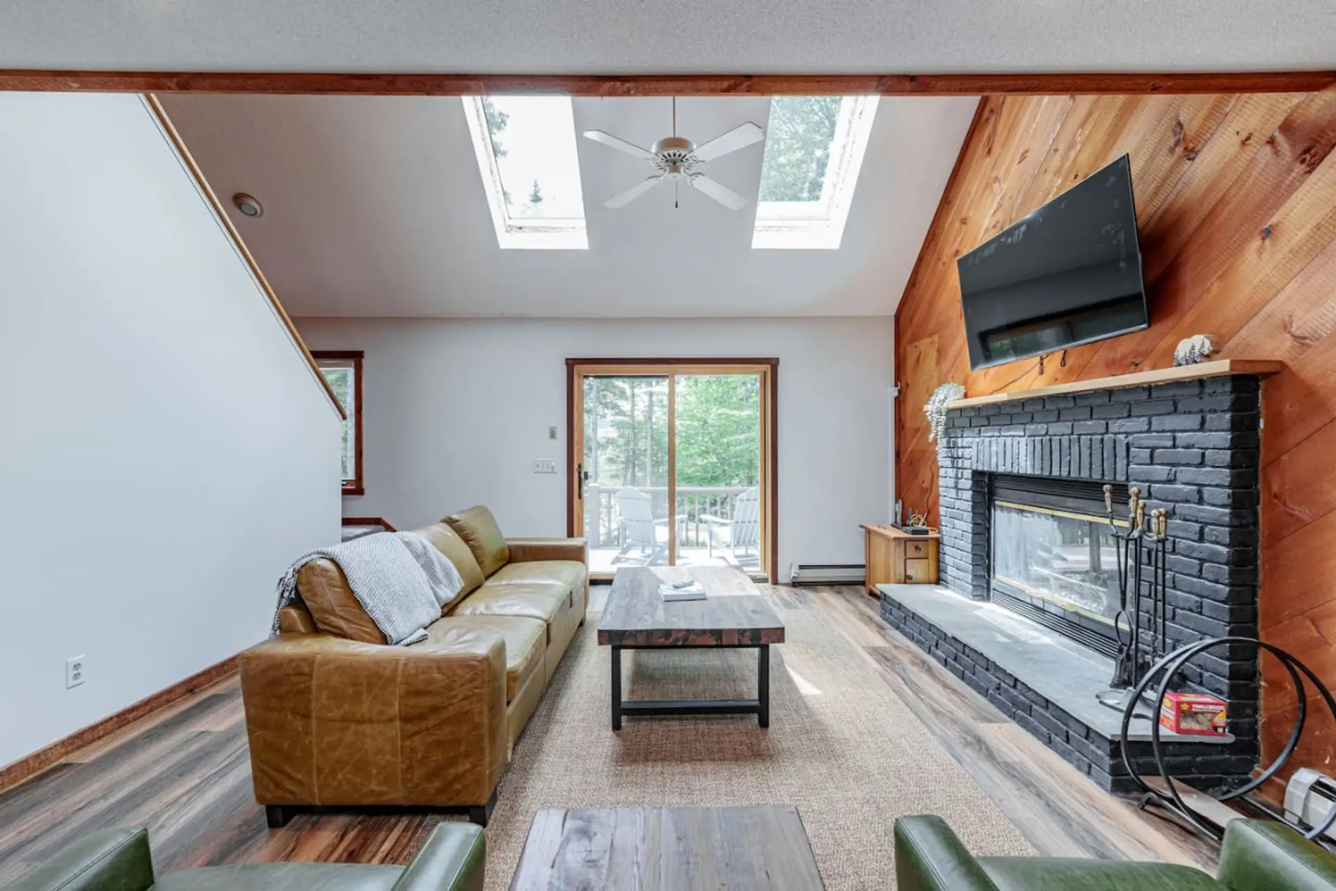 Large living area perfect for family movie nights.