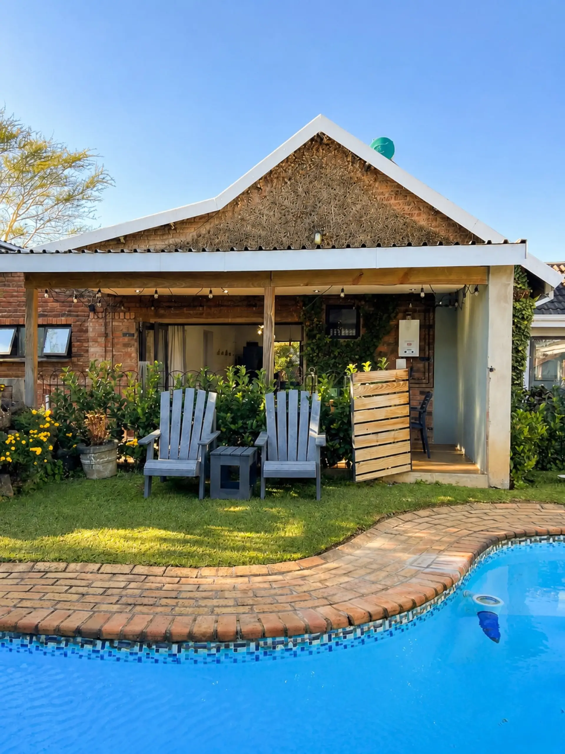 View from the pool area