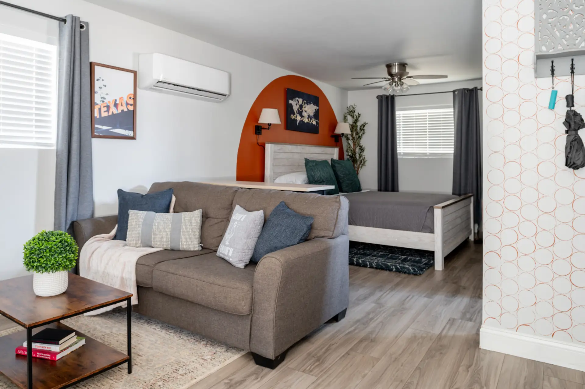 King Bed and couch
