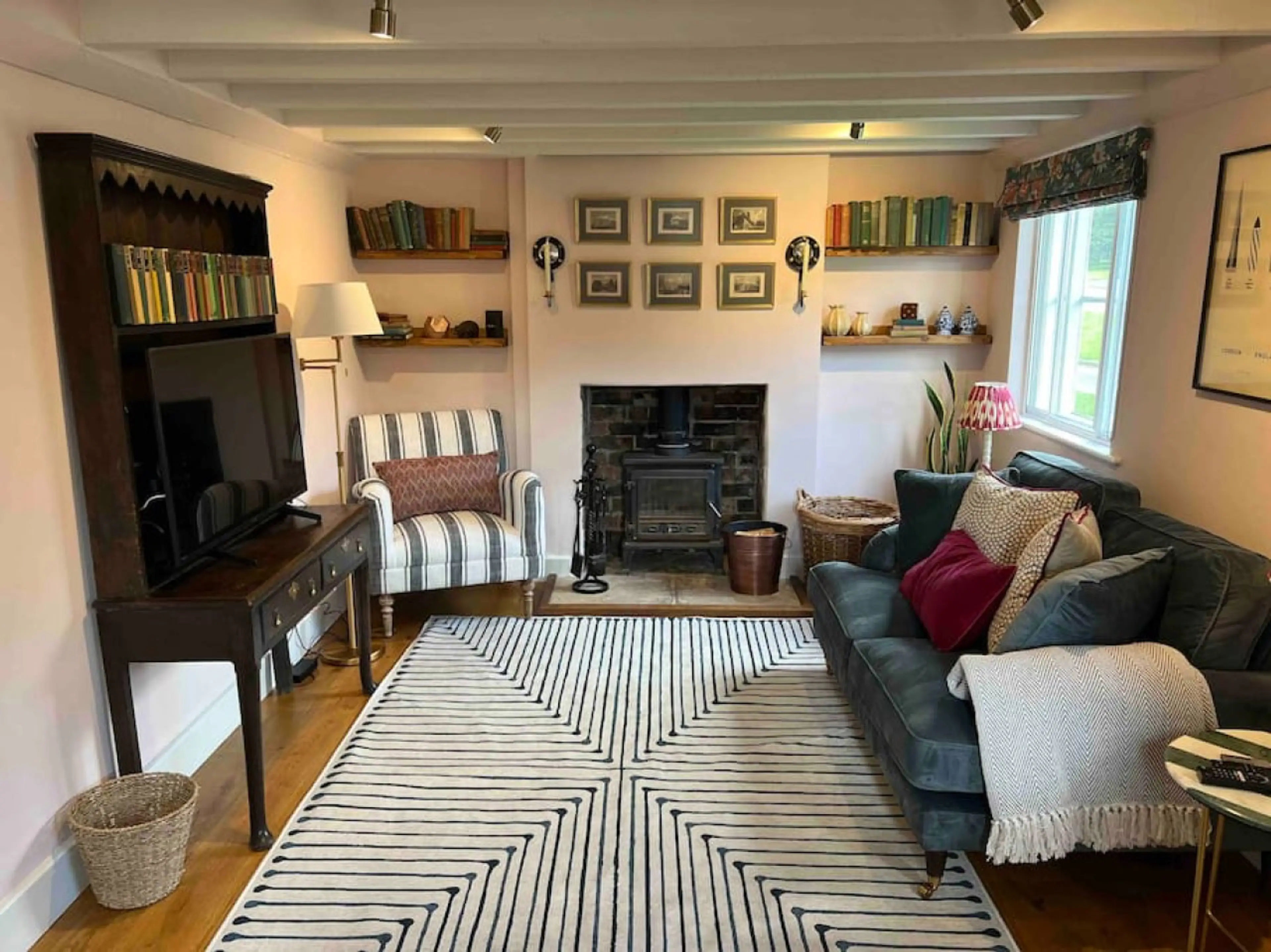 Sitting Room with Log Fire