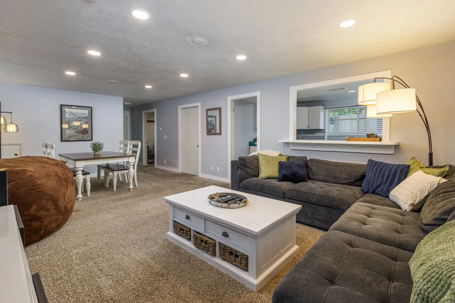 Relax on our comfy sectional