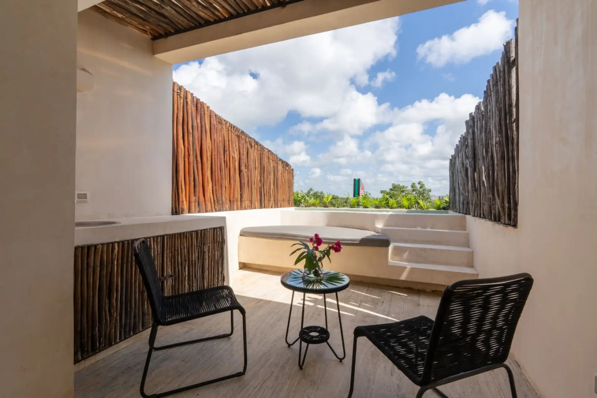 Rooftop with private pool
