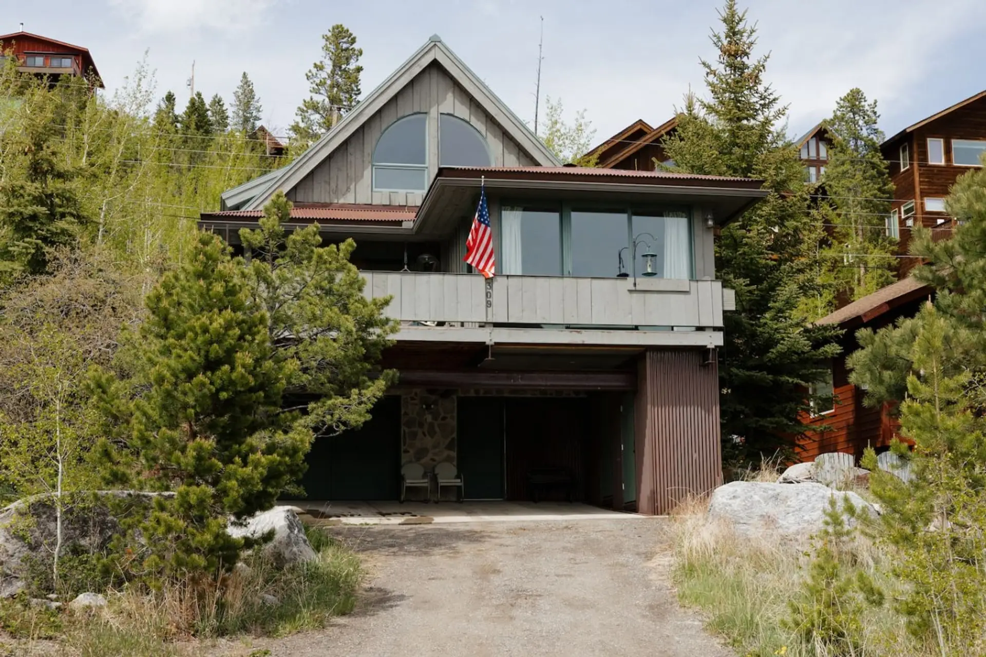 Front view of the cabin