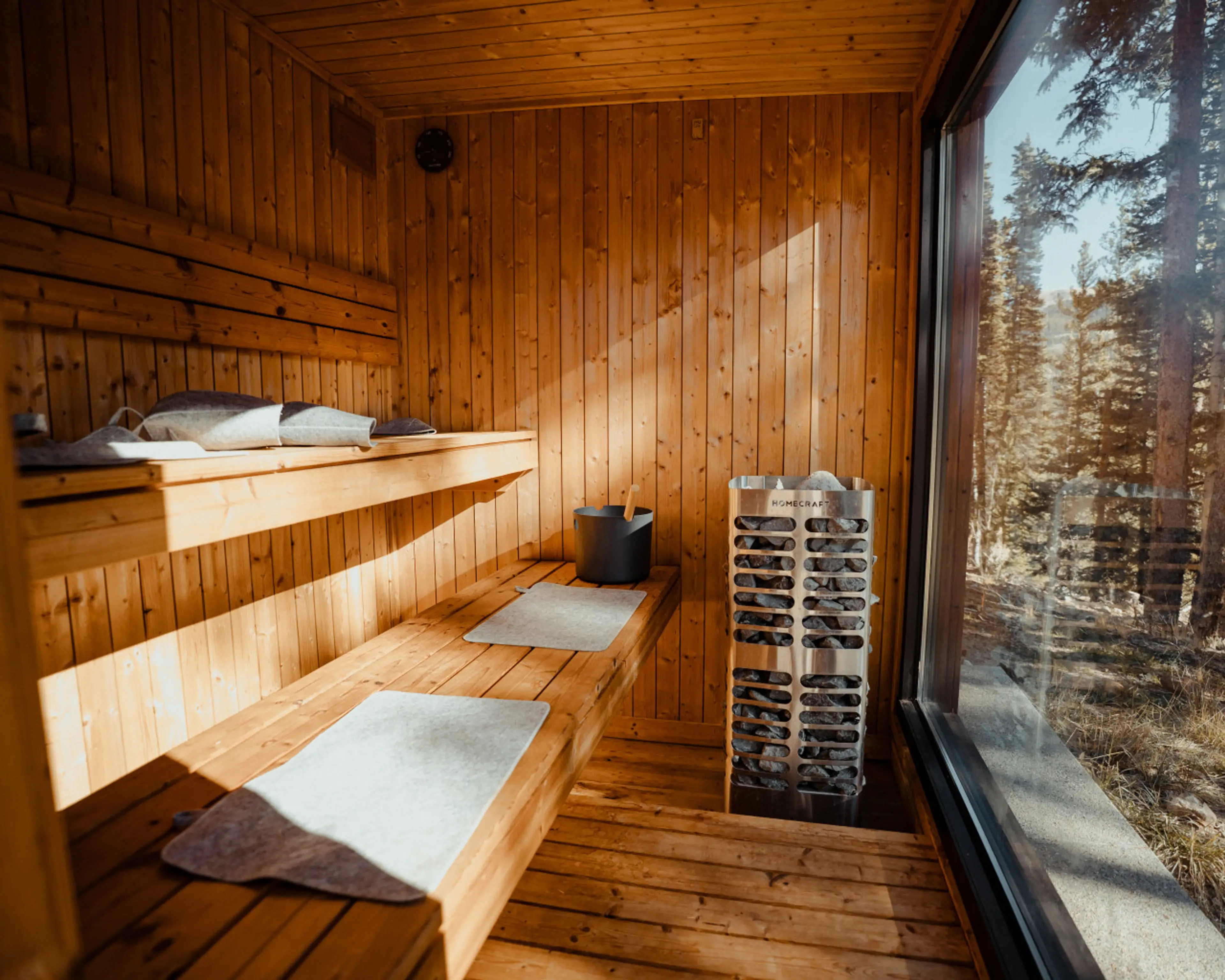 Spacious Custom Sauna with Professional Grade Heater