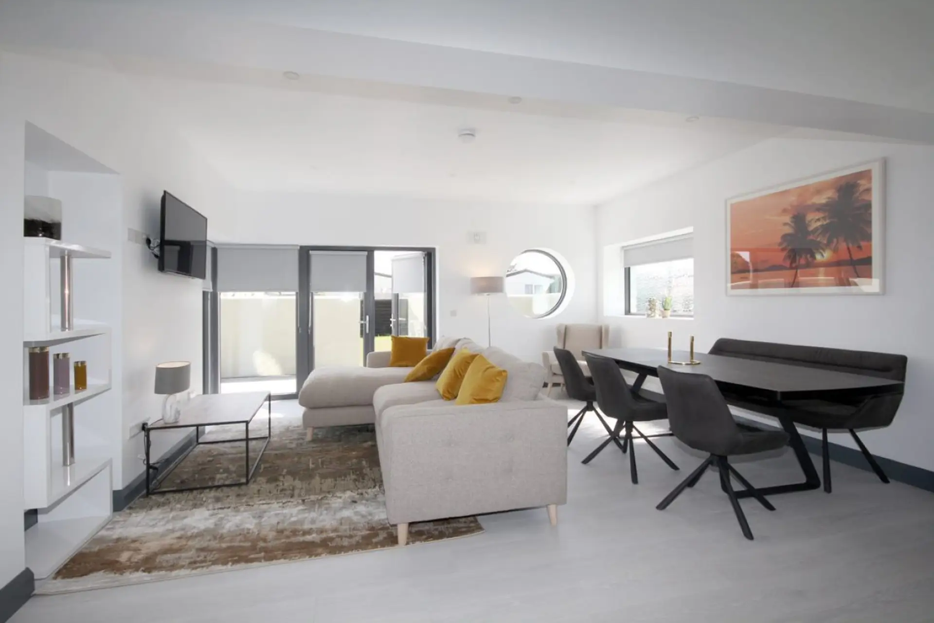 Living Room & Dining Area