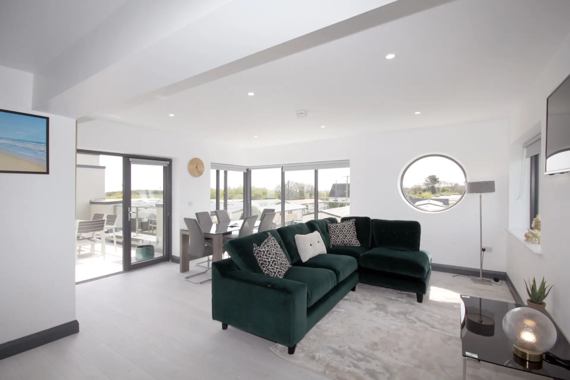 Living Room & Dining Area