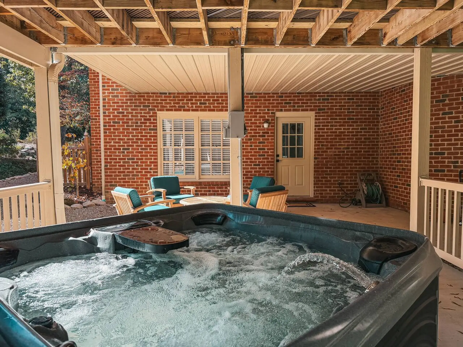 Relax in the hot tub