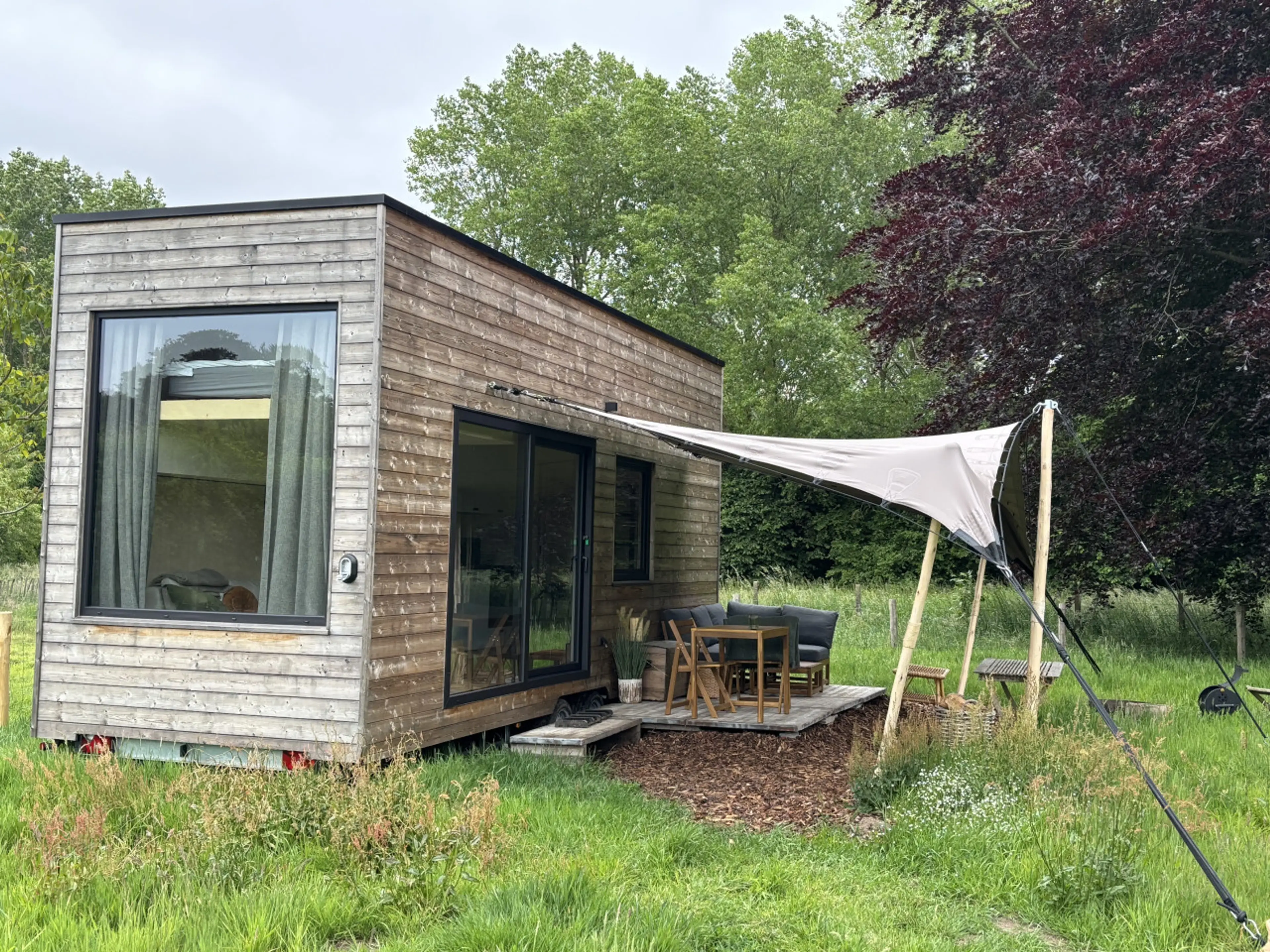 Tiny house near Bruges in nature