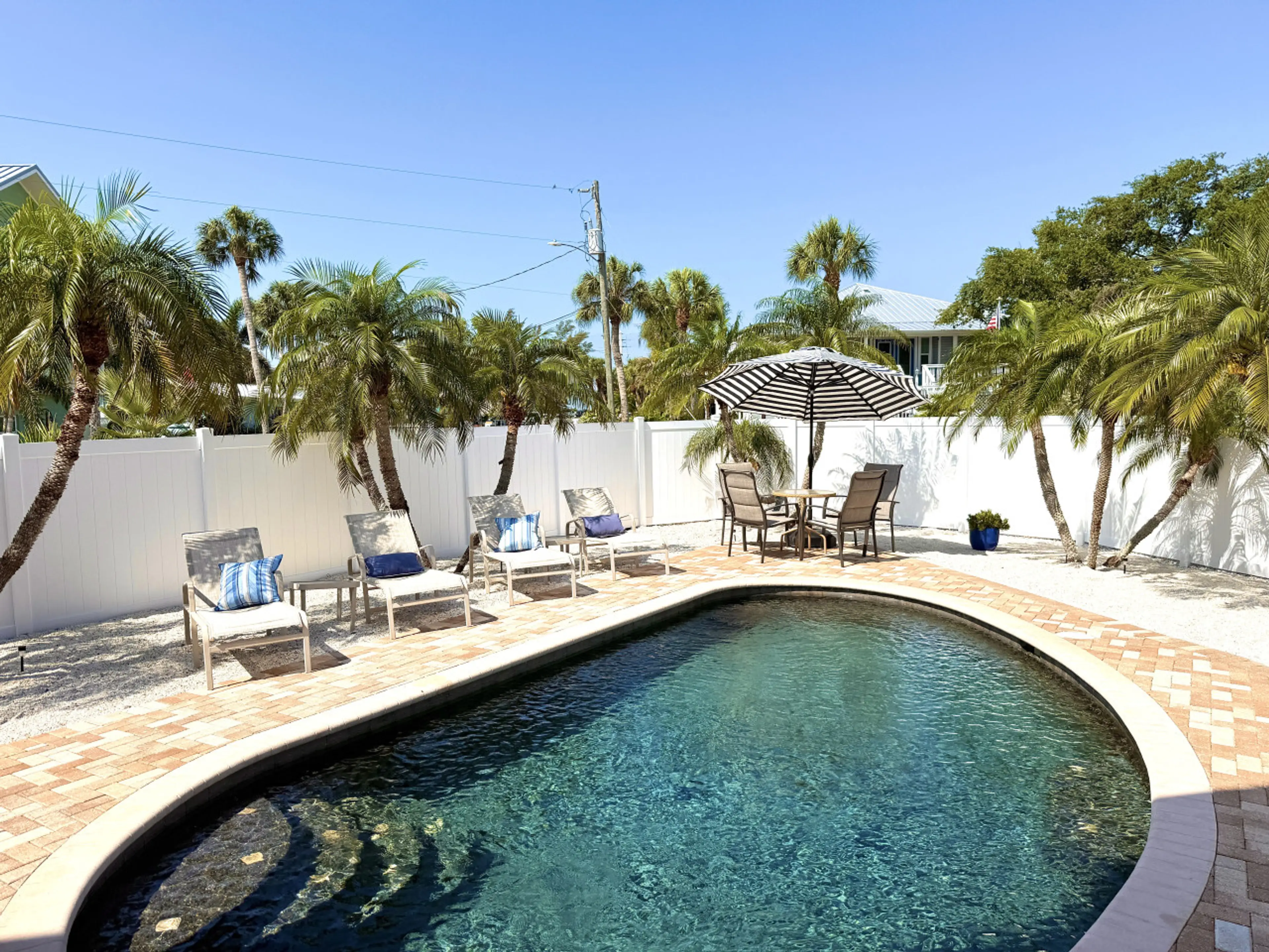 Pool patio area