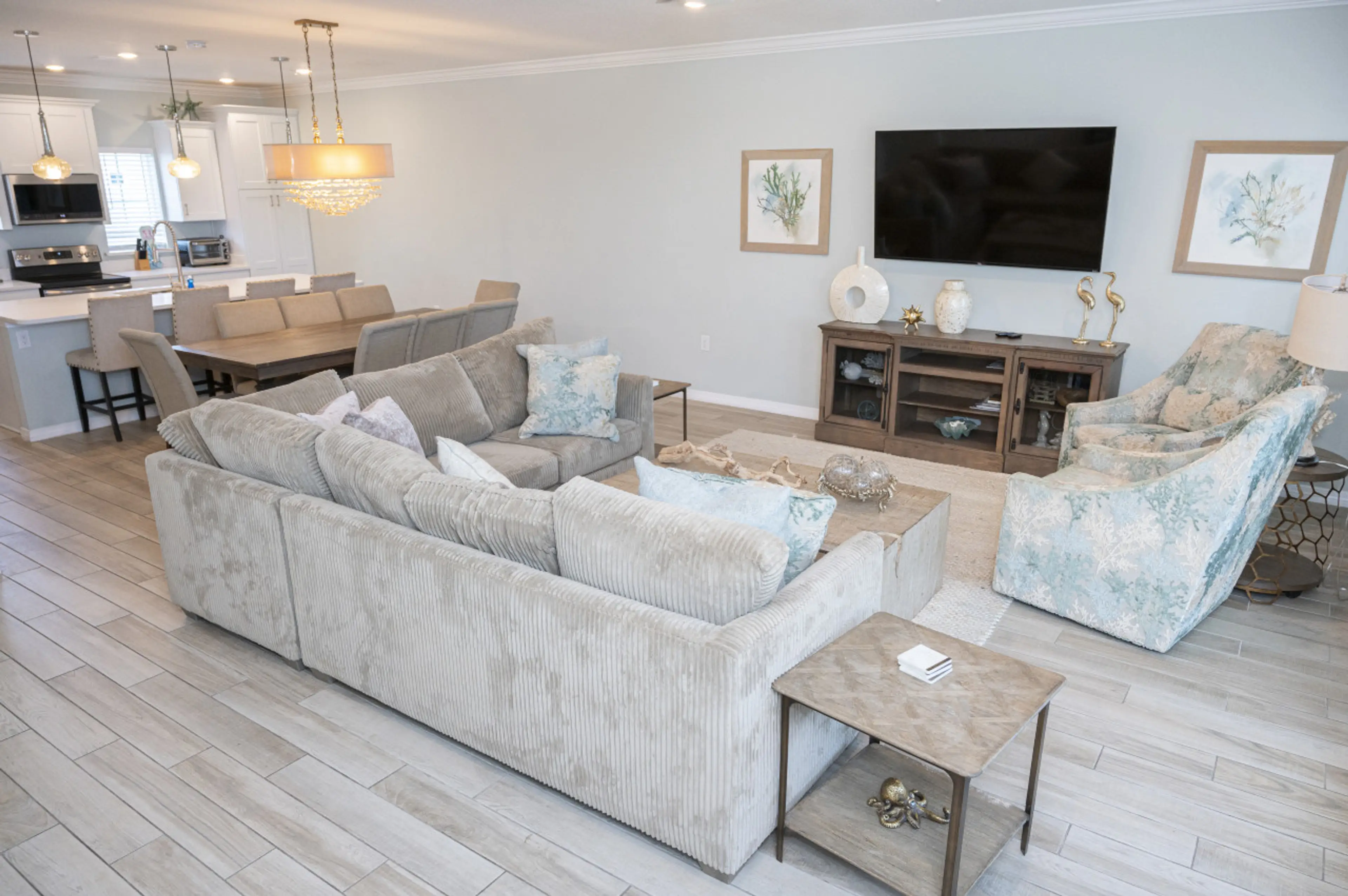 Relax in our cozy, stylish living space.