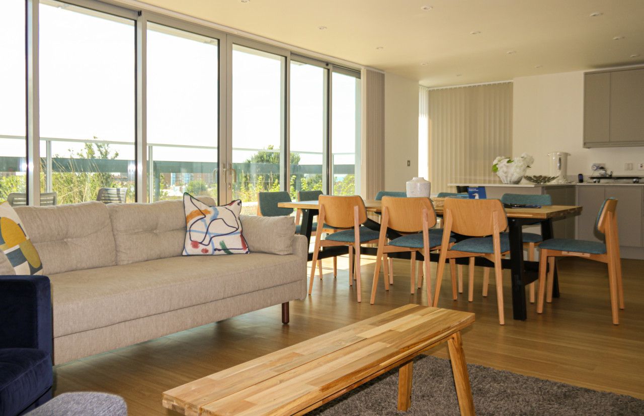 View of How They Pulled It Off: A One-Bedroom Penthouse That Transforms ... - Dwell