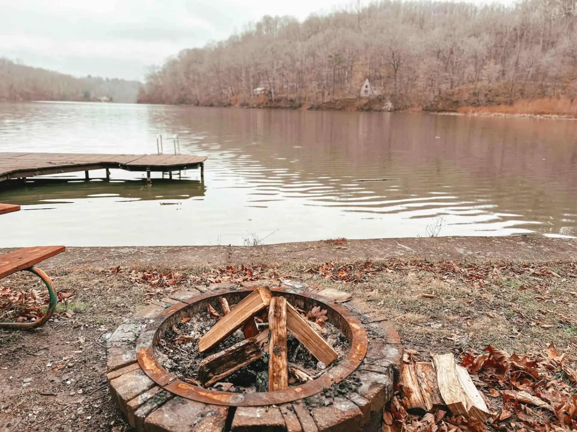 Even in cooler seasons, the lake holds its magic- bundle up, light the fire, and watch the peaceful water mirrors the sky while your cheeks warm in glow.