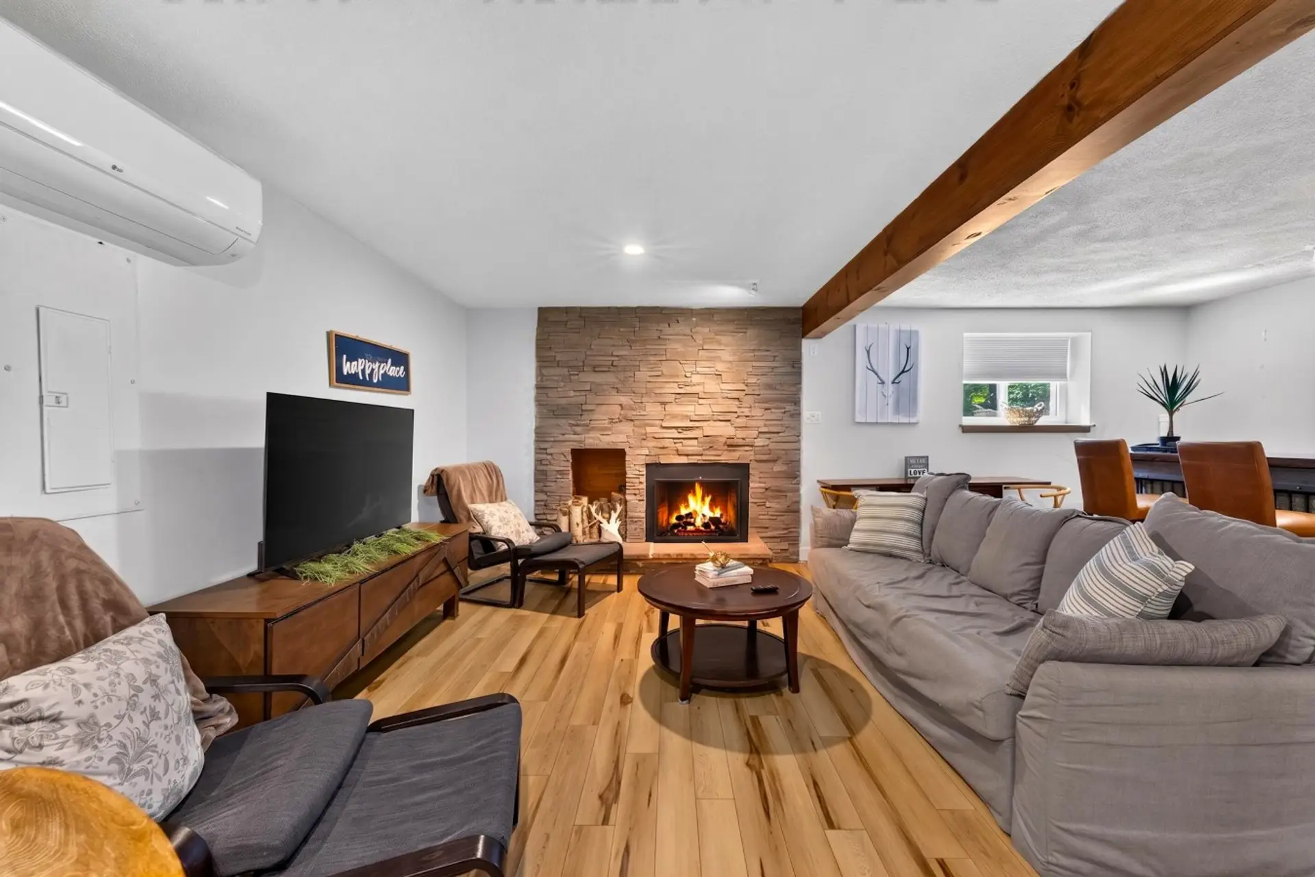 Living Room w/ Fireplace [Basement]