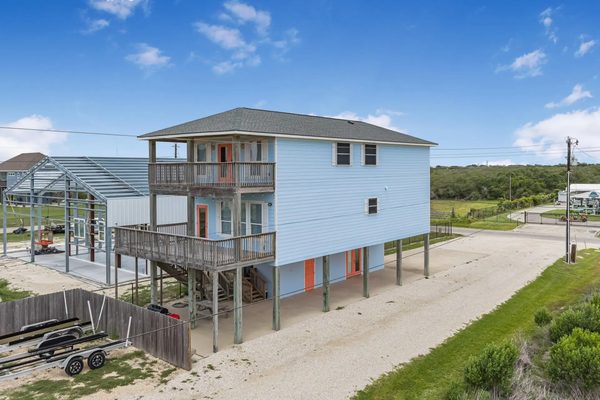Classic coastal living with multiple outdoor decks for enjoying the Gulf breeze.