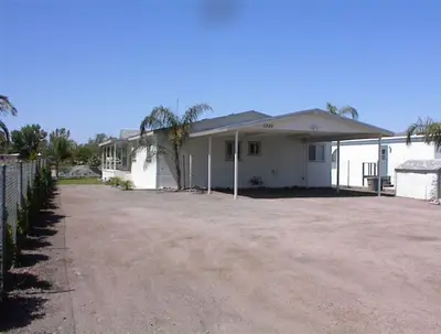 Desert landscape from property