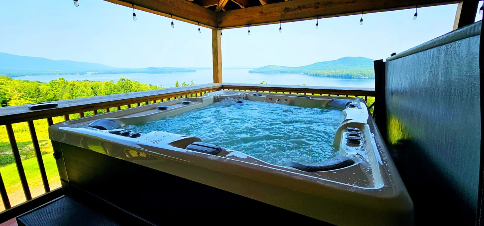 Hot Tub Overlooking Moosehead Lake