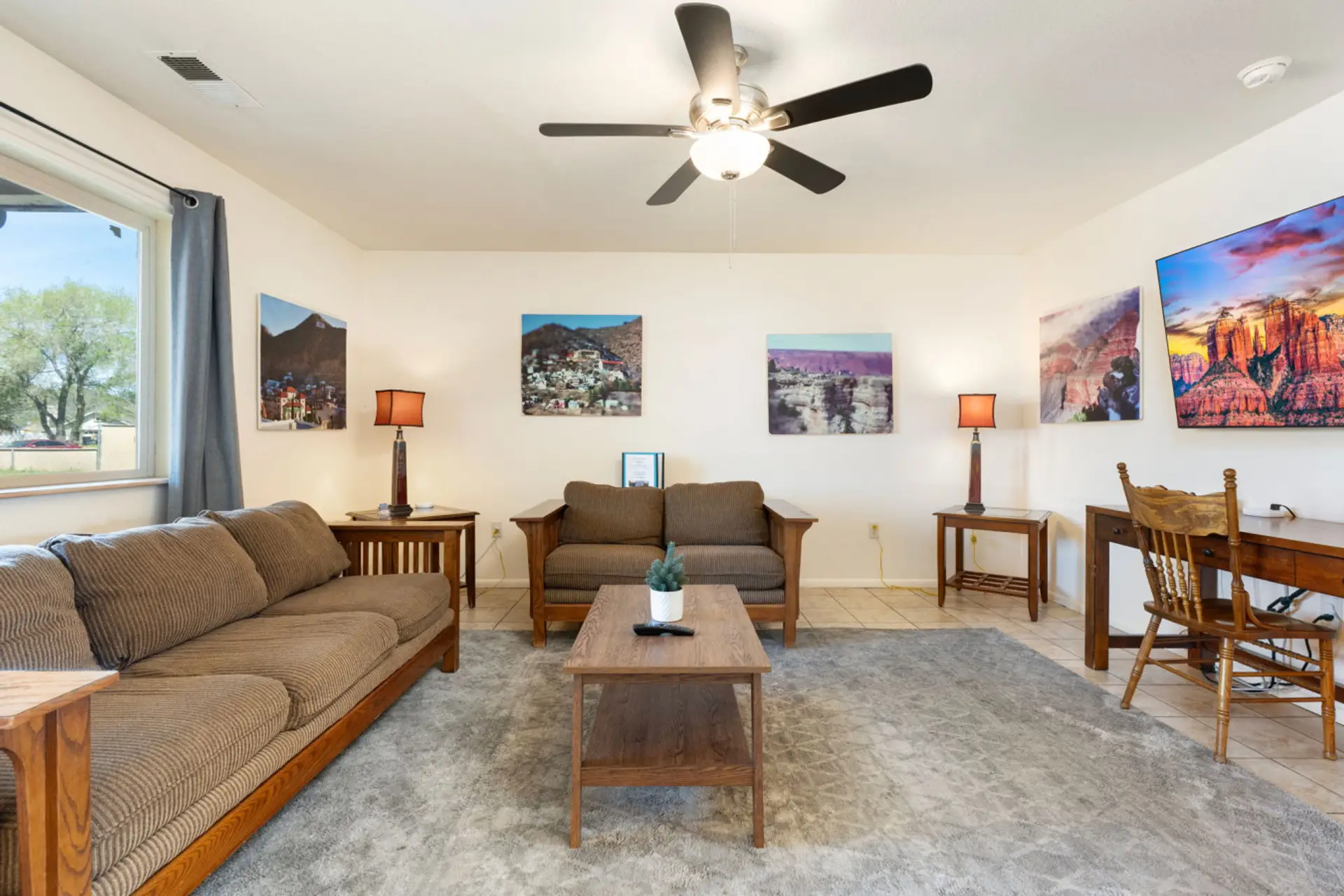 Bright and Spacious living room with lots of room to relax after a long day.