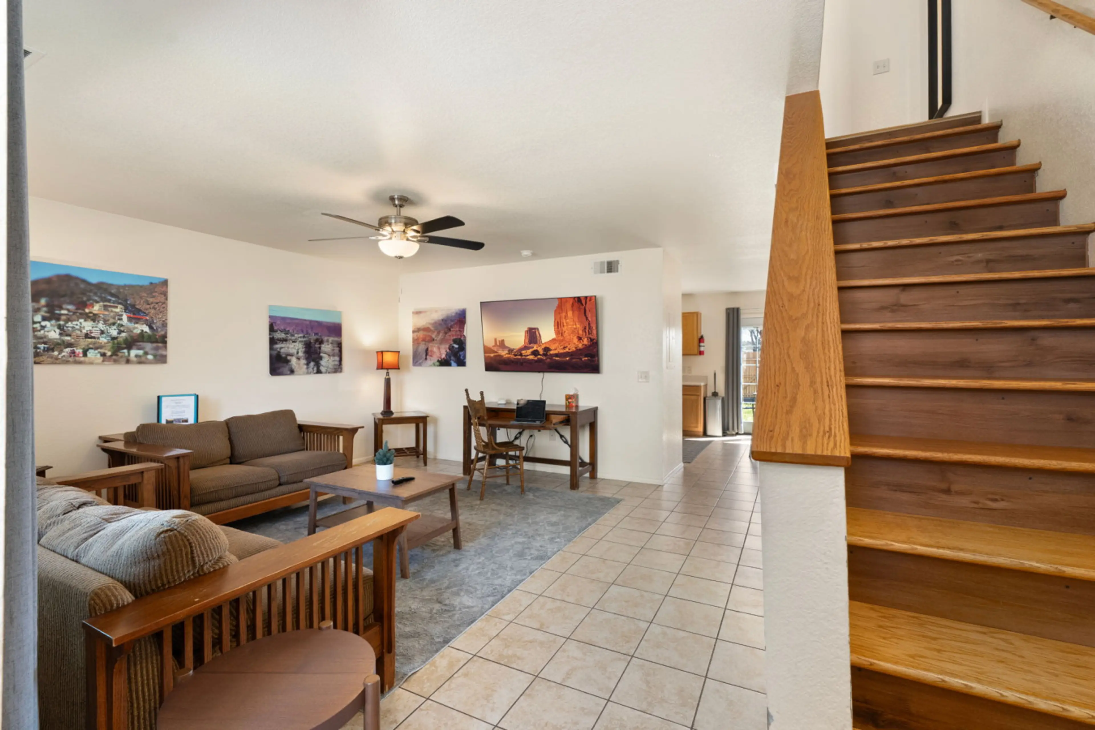 Open main level layout makes it easy for your group to gather, relax, and settle in.