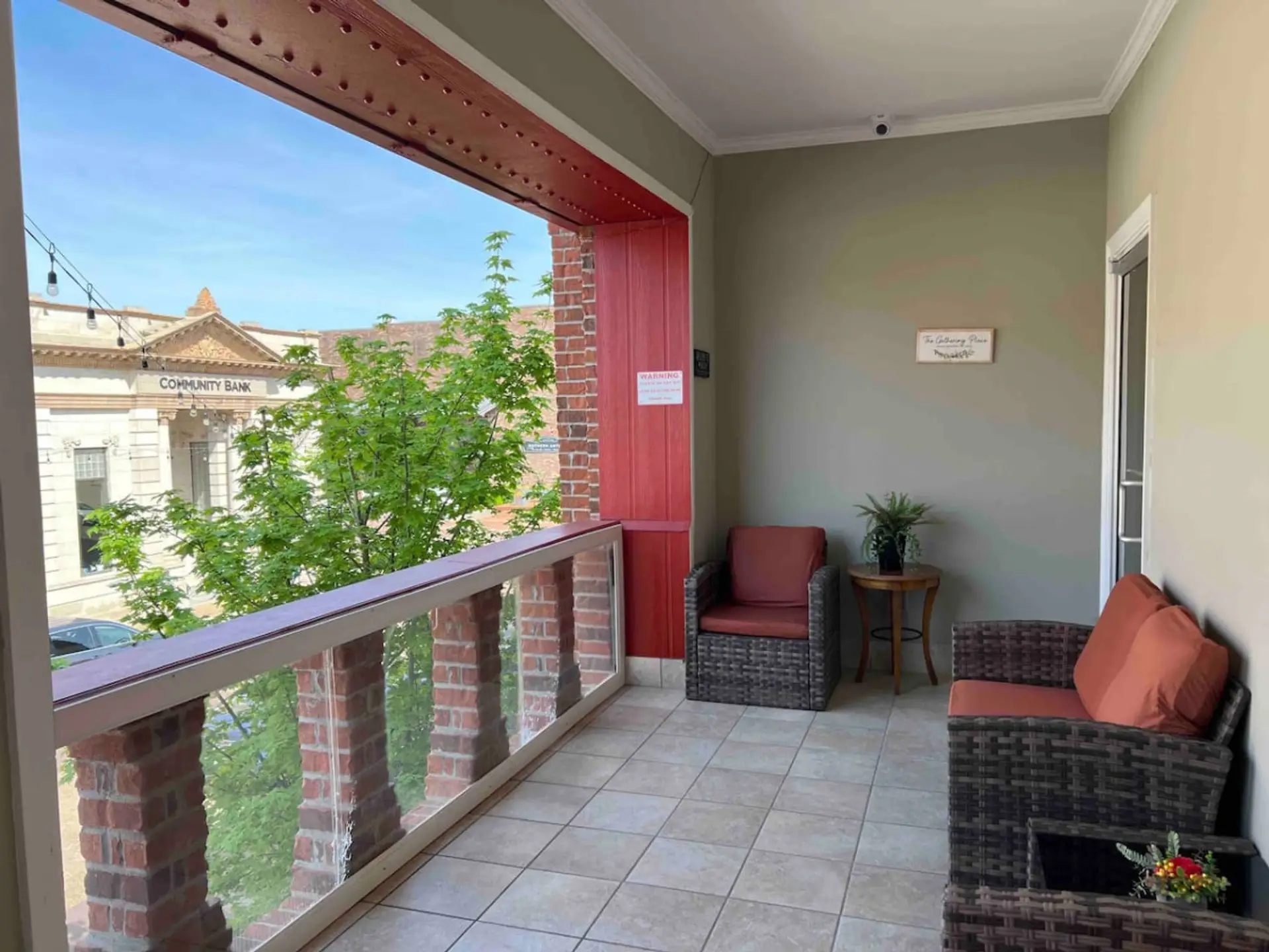 Shared balcony