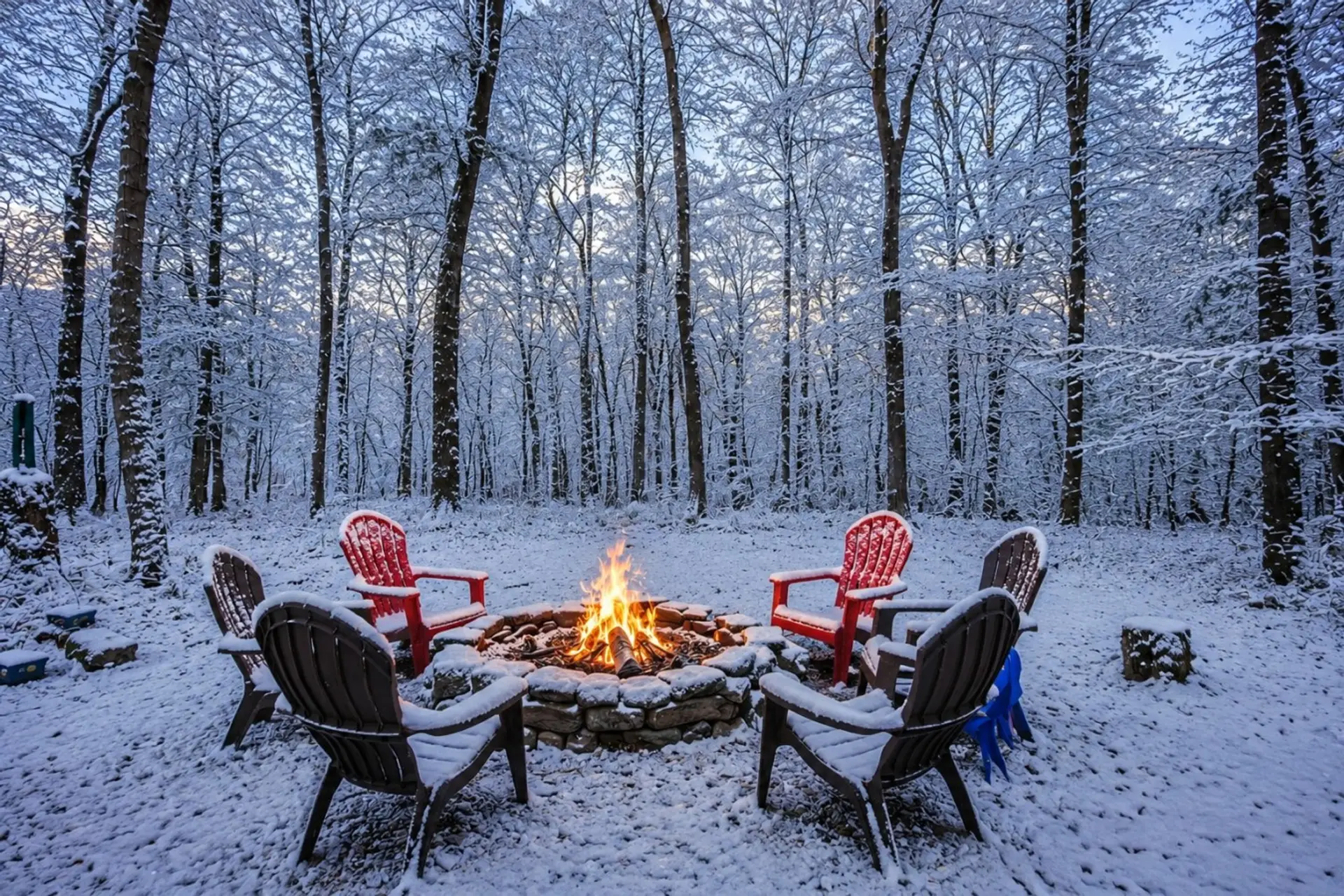 Share stories and drinks around the fire