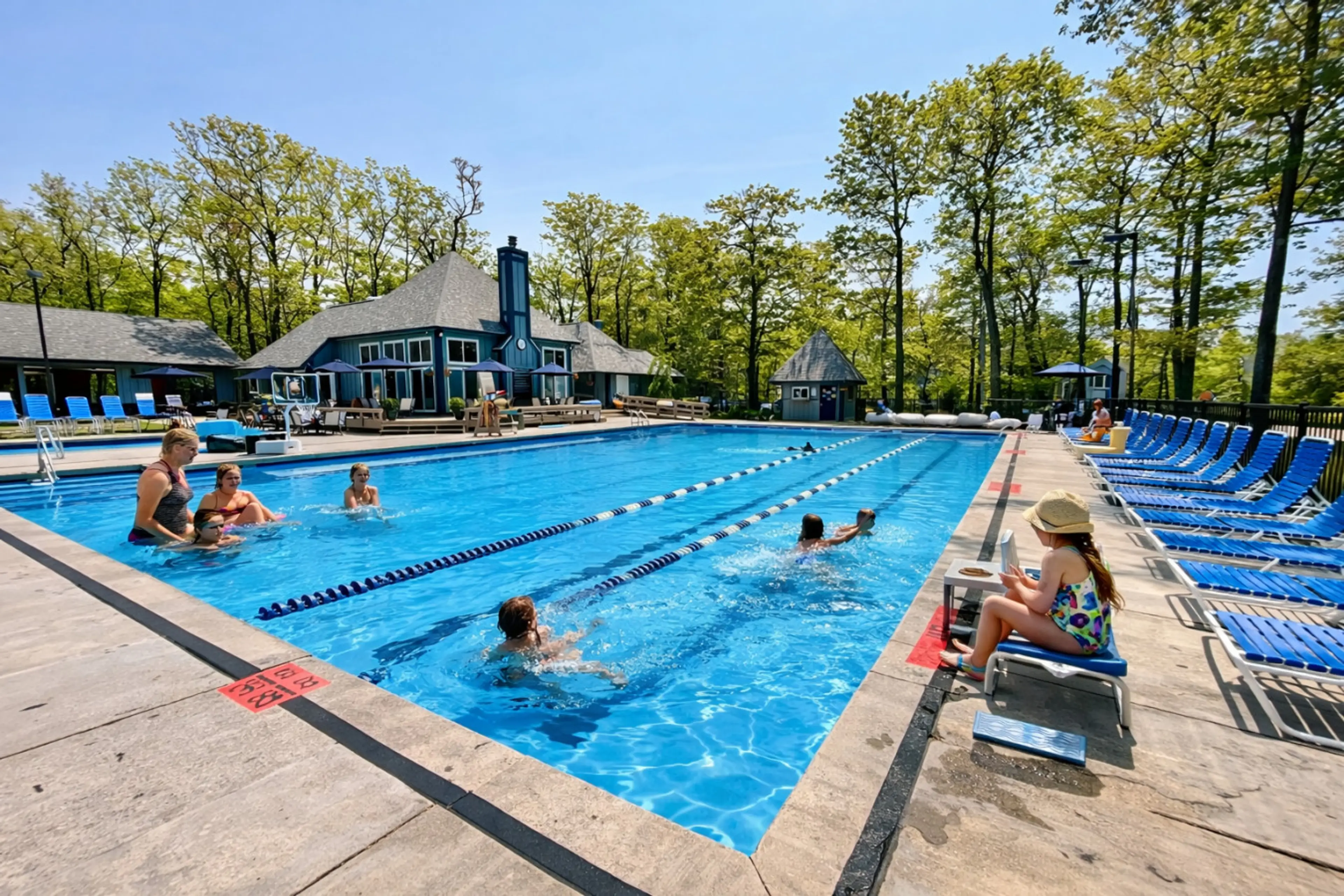 Pool free to use and only a short walk away!