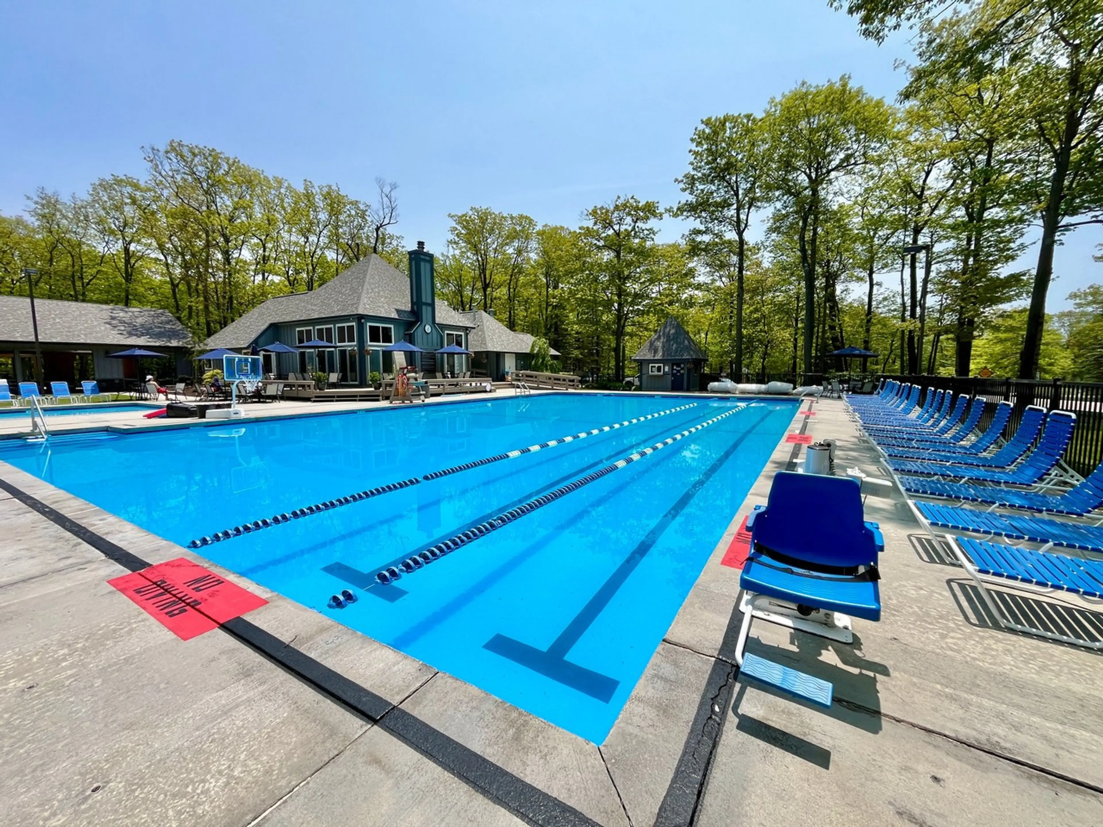 Splash into the large outdoor heated pool only a short walk away!