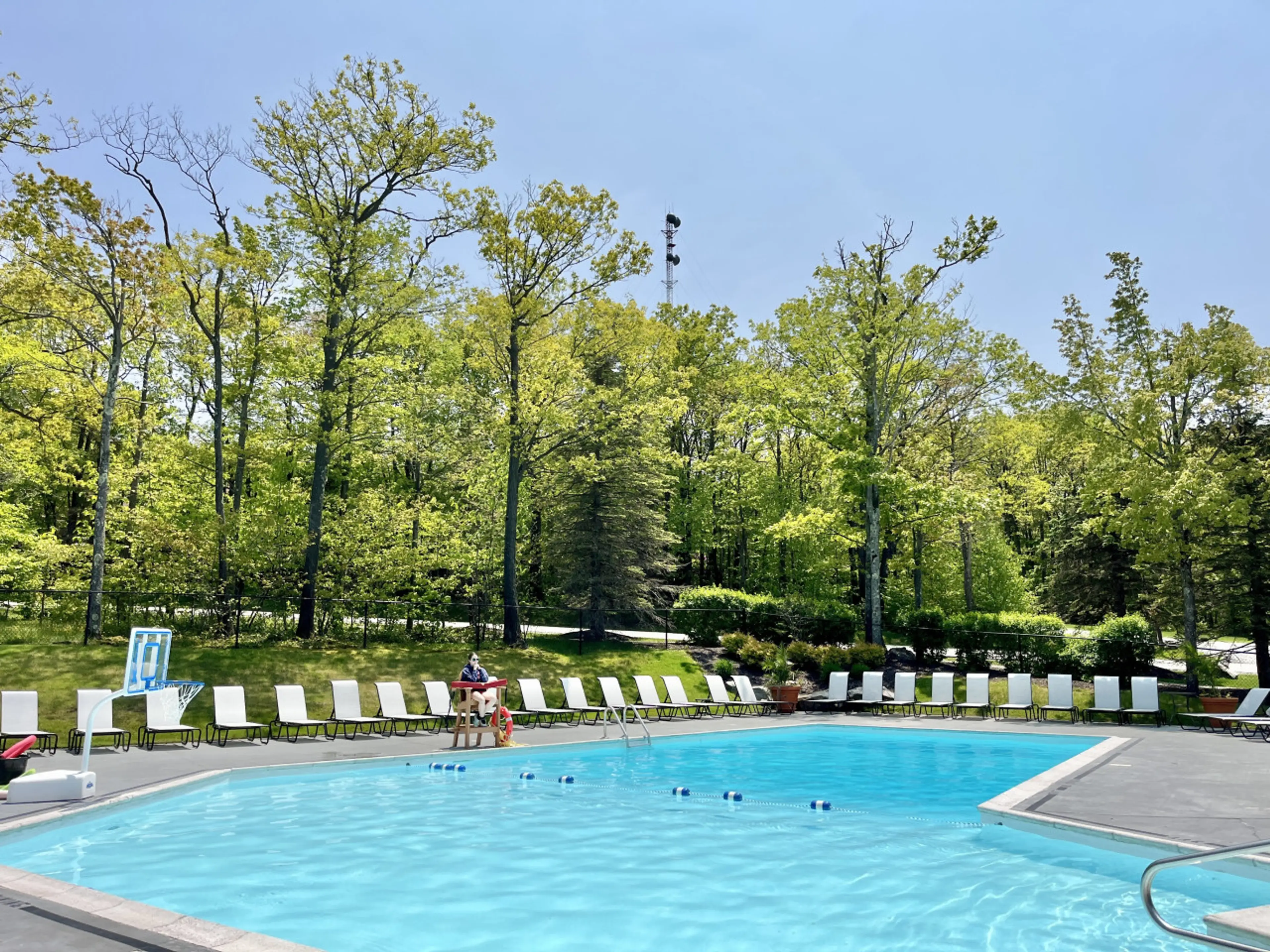 Cool off in the Highlands heated pool only steps away from your front door!