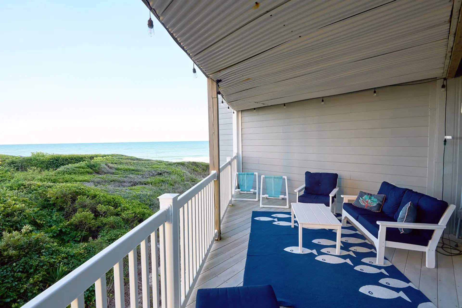 Comfortable Polywood Furniture with Ocean, Dune and Sand Views