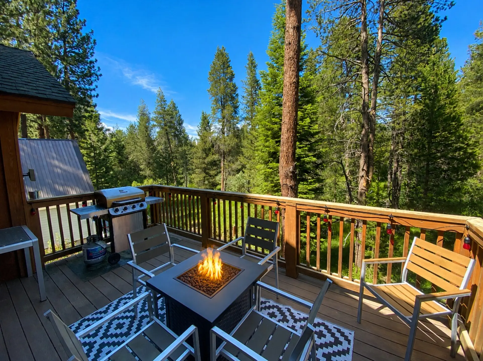 Upper deck over looking the forest