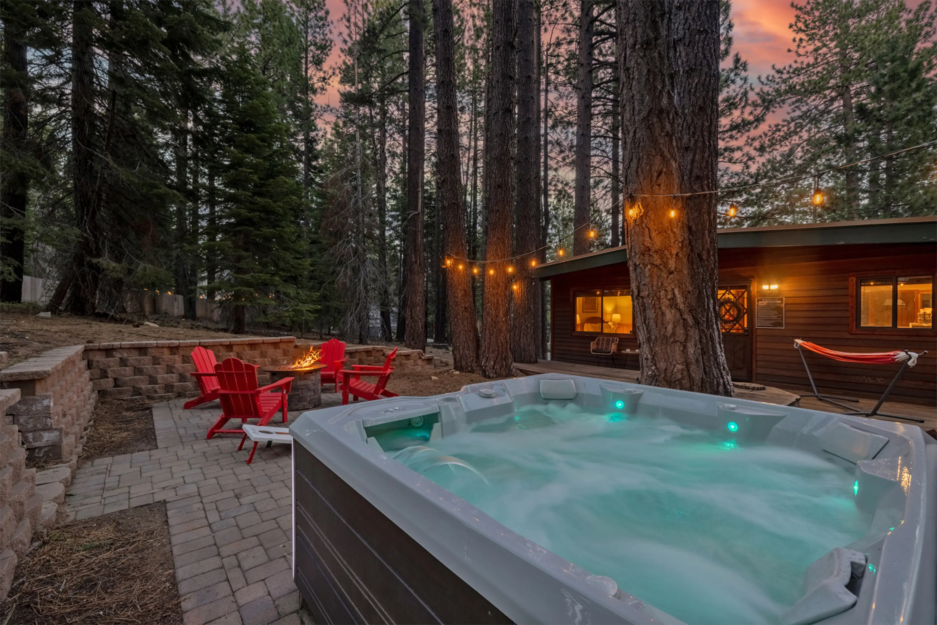 Highlights include a brand new hot tub and gas fire pit